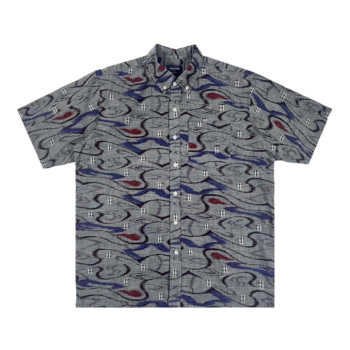 着物ボタンダウンシャツ メンズ L BDVN-L21-1