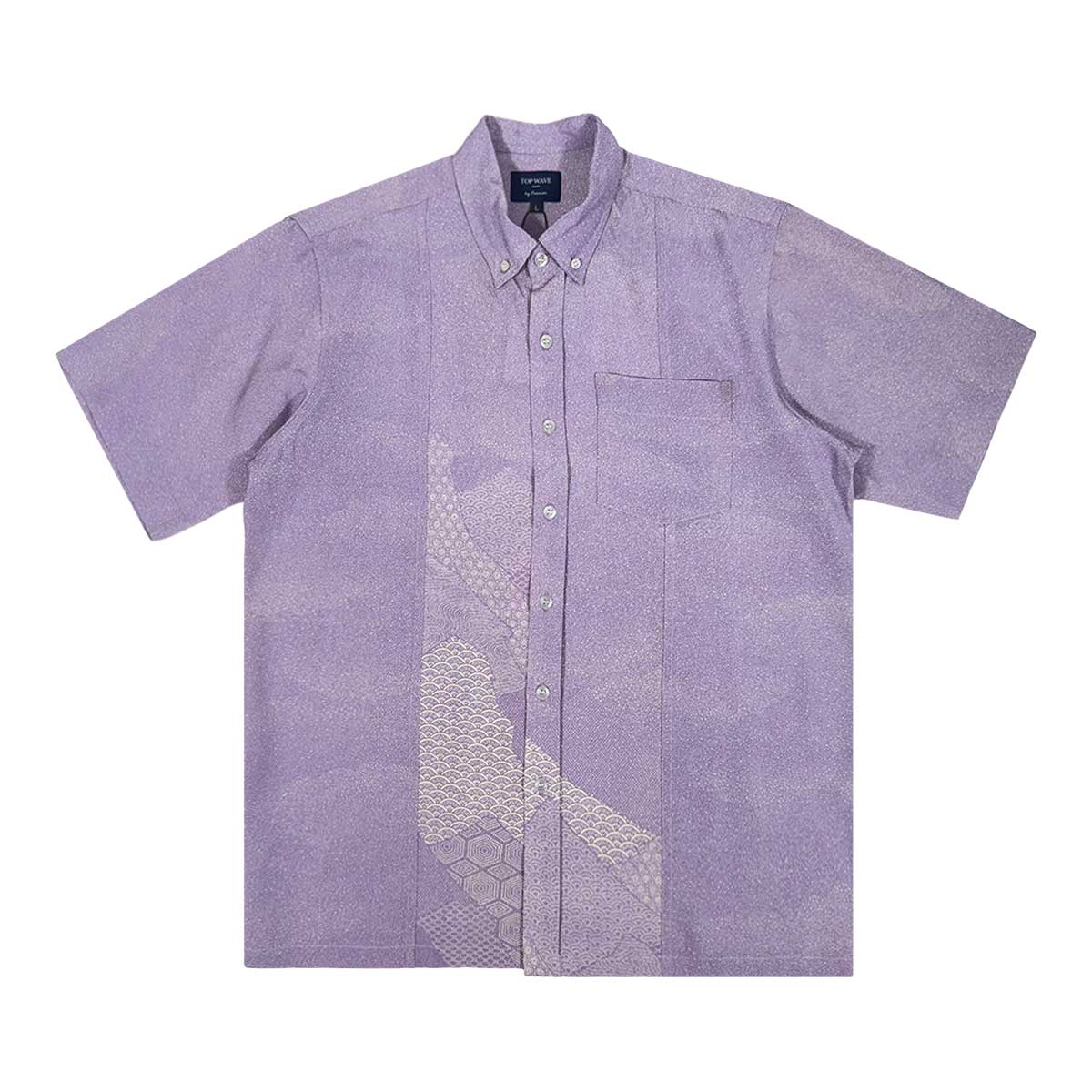 着物ボタンダウンシャツ メンズ L BDVN-L47-1