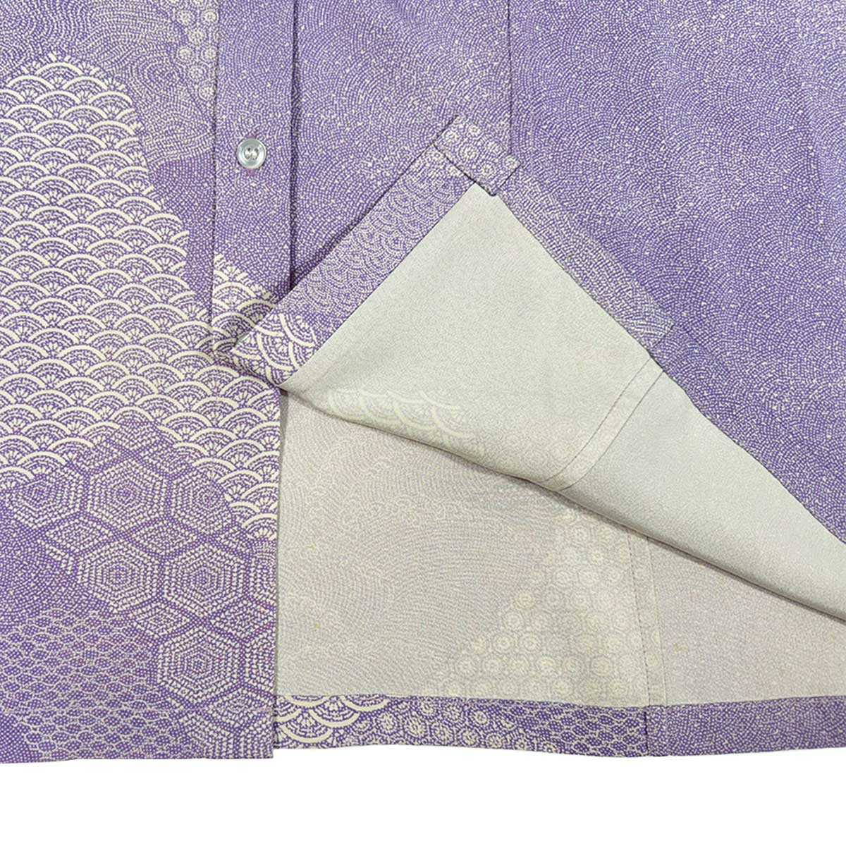 着物ボタンダウンシャツ メンズ L BDVN-L47-3