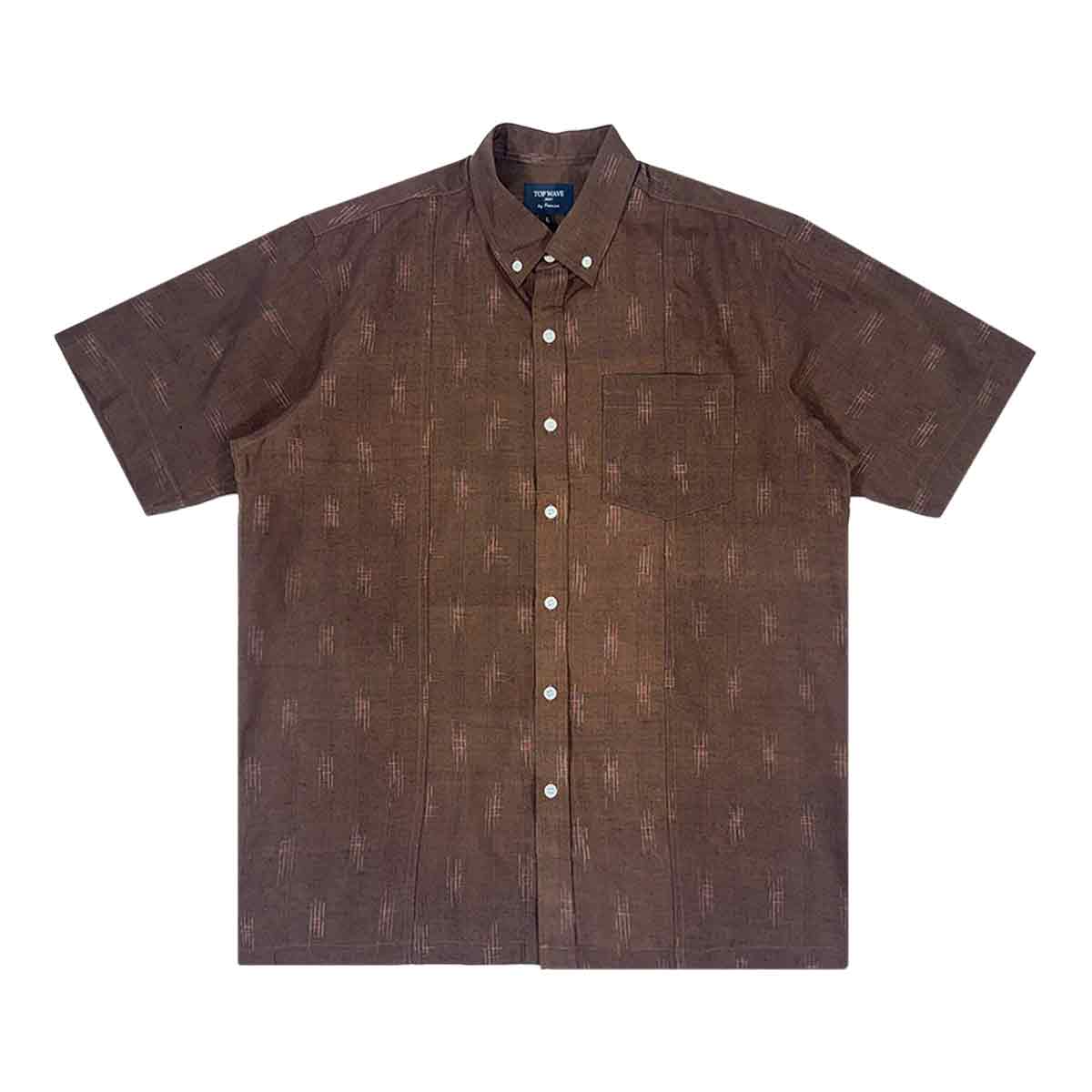 着物ボタンダウンシャツ メンズ L BDVN-L73-1