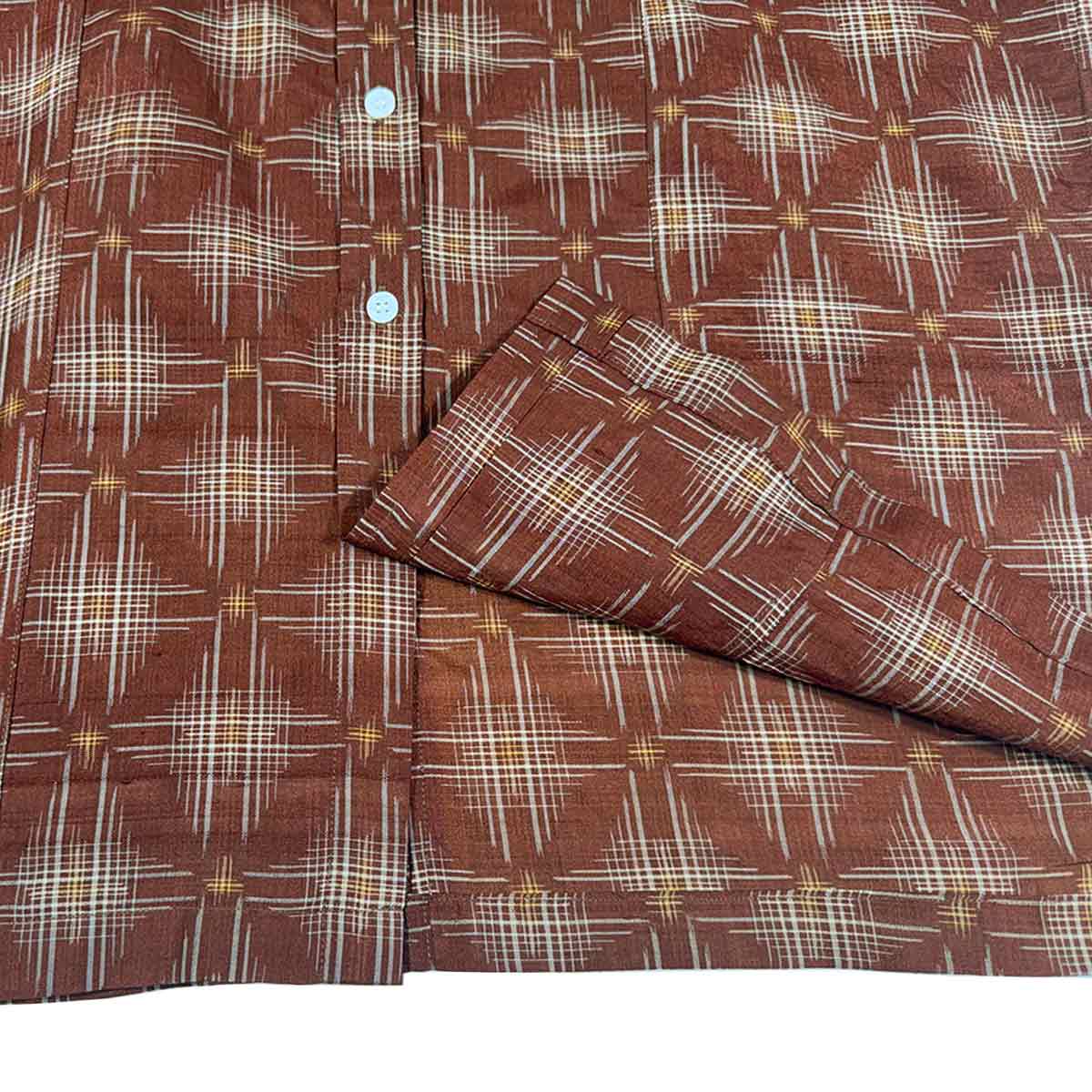 着物ボタンダウンシャツ メンズ L BDVN-L91-3