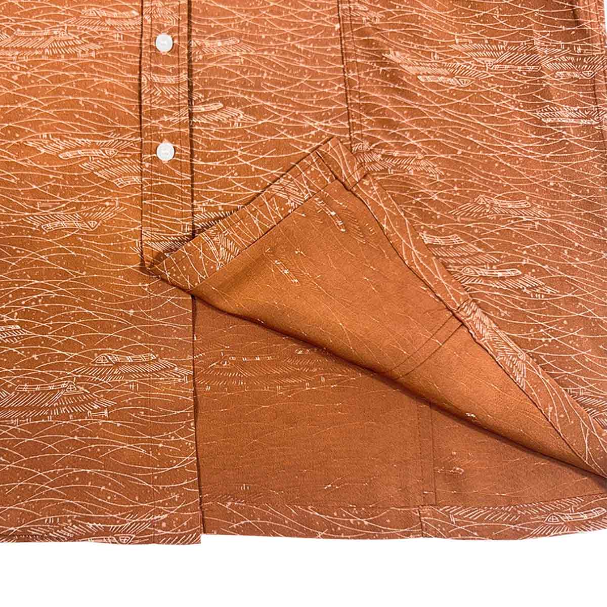 着物ボタンダウンシャツ メンズ XL BDVN-XL69-3