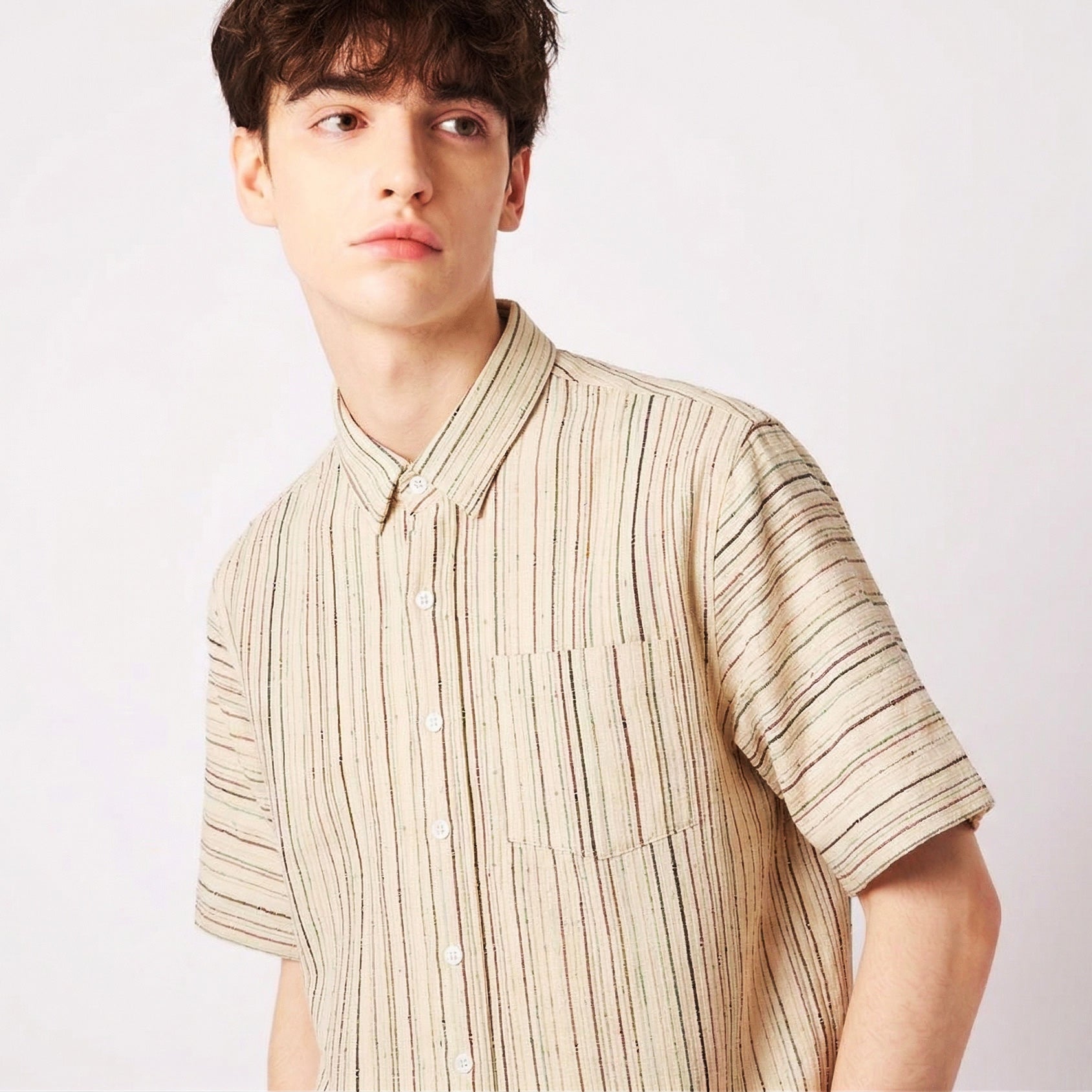 着物ボタンダウンシャツ メンズ XL BDVN-XL81-4