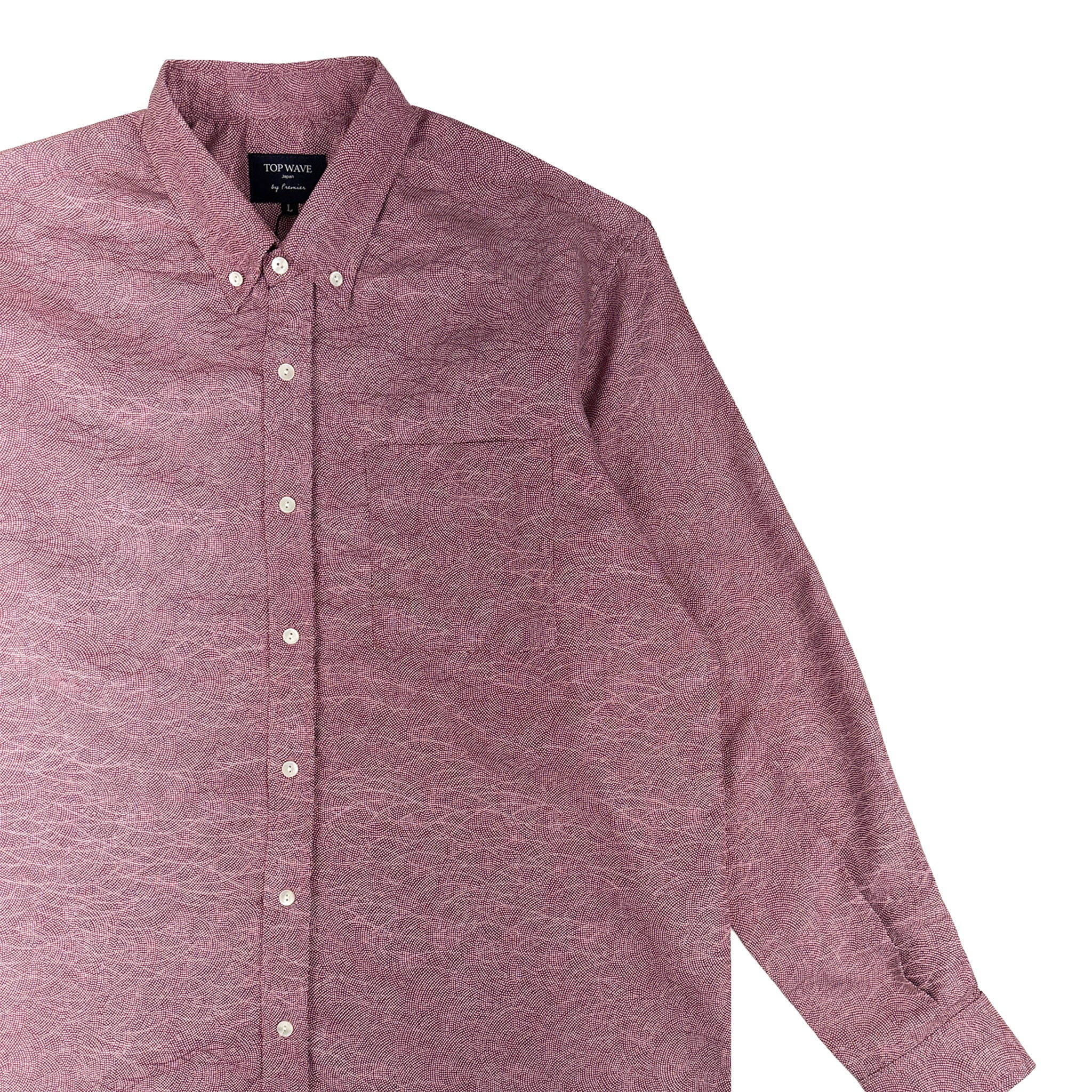 着物長袖シャツ メンズ L LSVN-L01-zoom-4