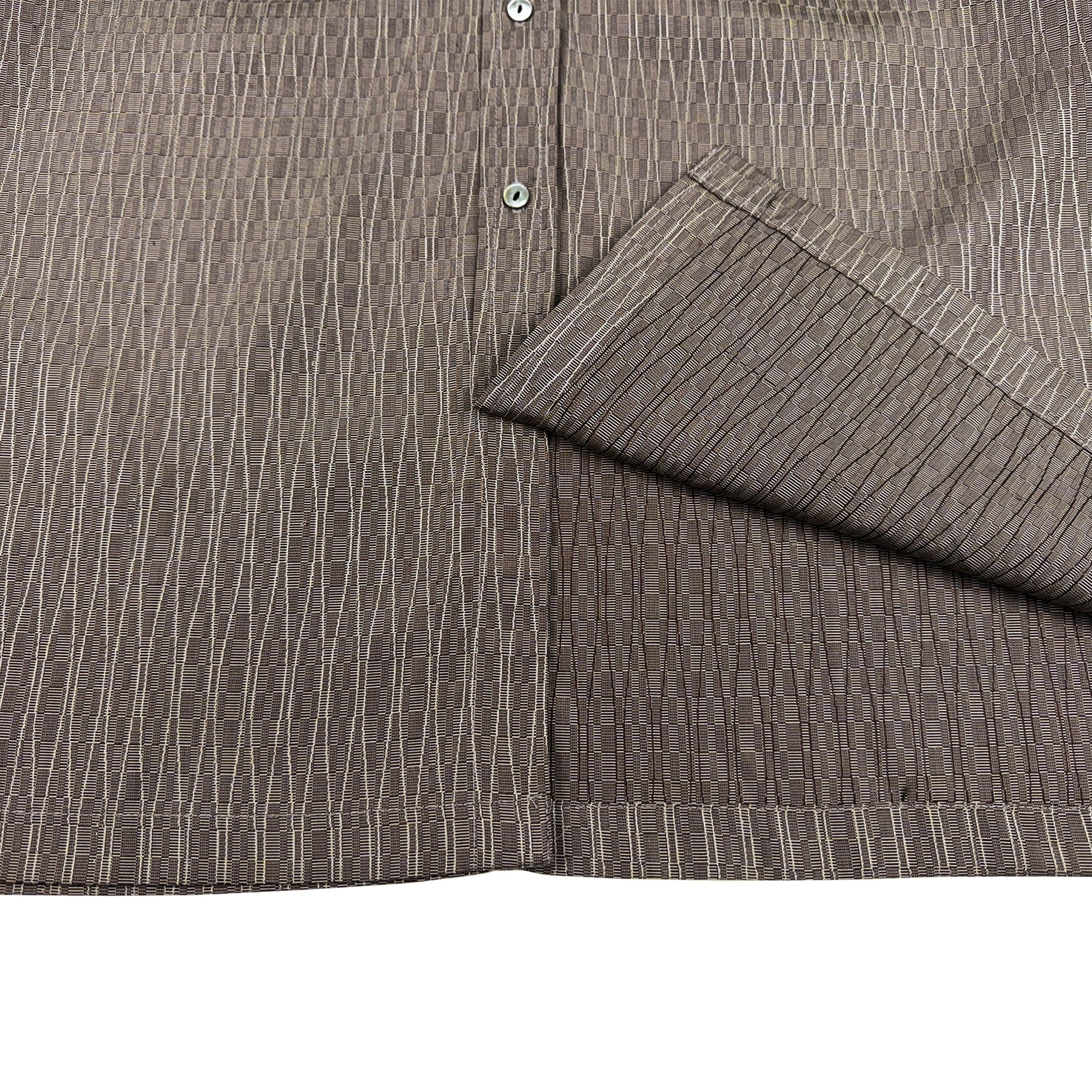 着物長袖シャツ メンズ L LSVN-L02-5