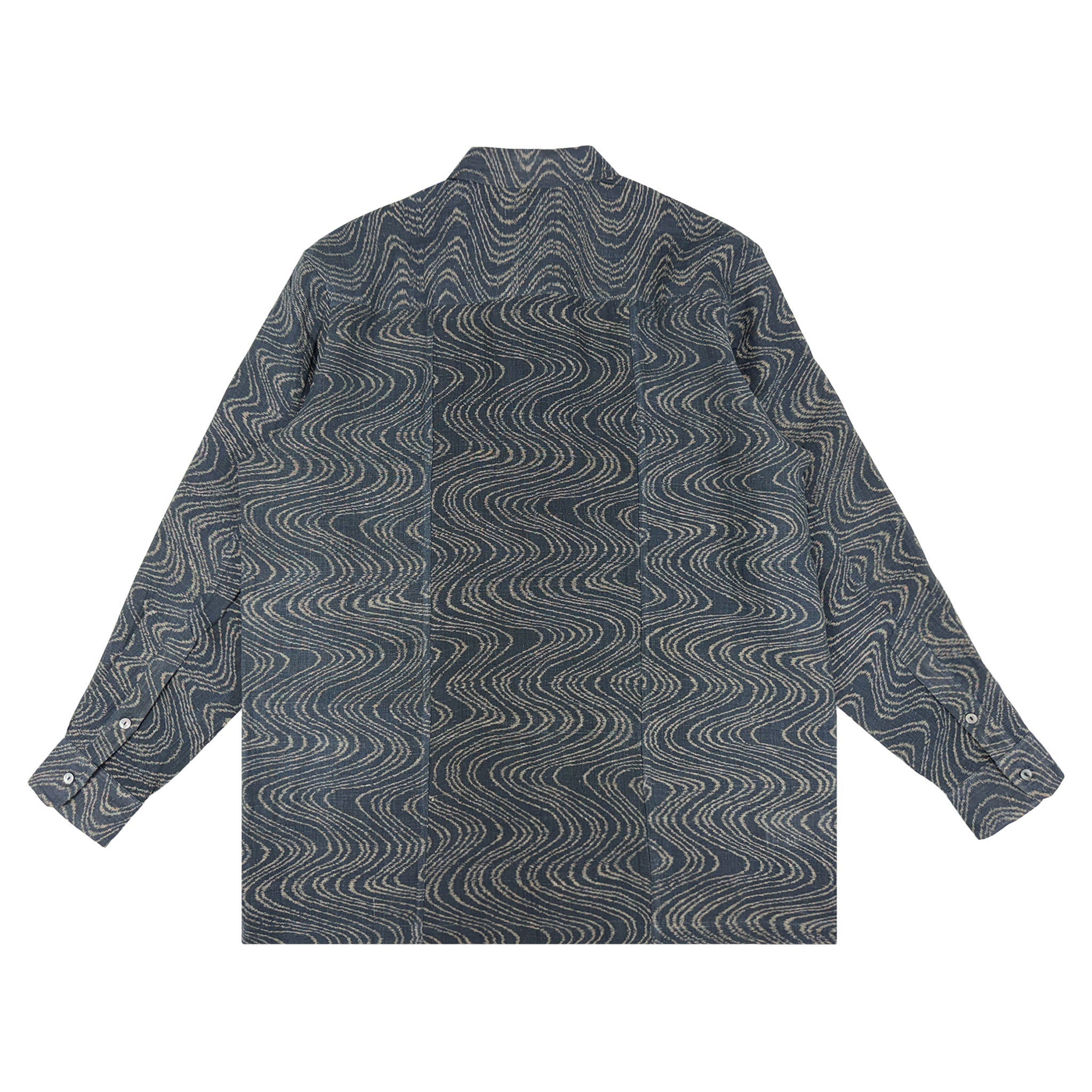 着物長袖シャツ メンズ L LSVN-L03-zoom-2