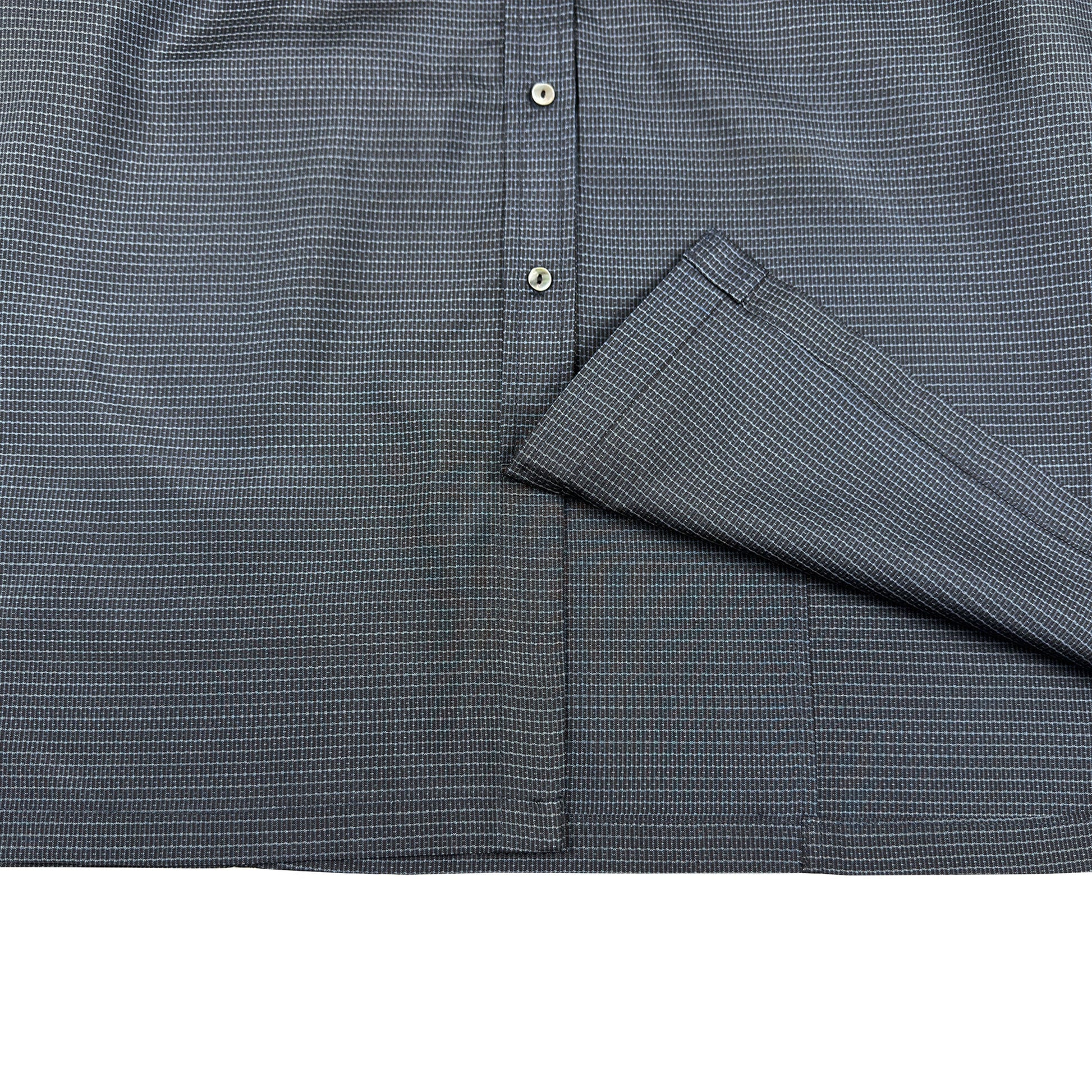 着物長袖シャツ メンズ L LSVN-L05-5