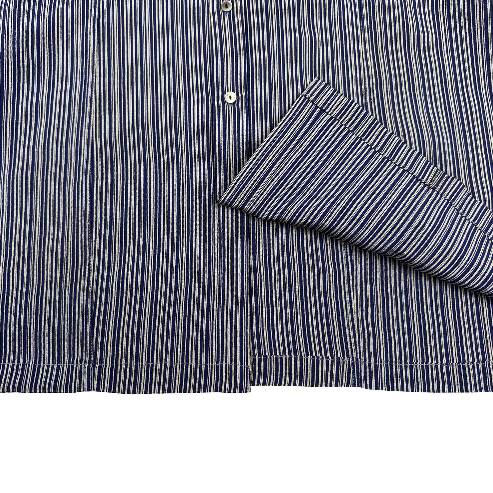 着物長袖シャツ メンズ L LSVN-L06-5