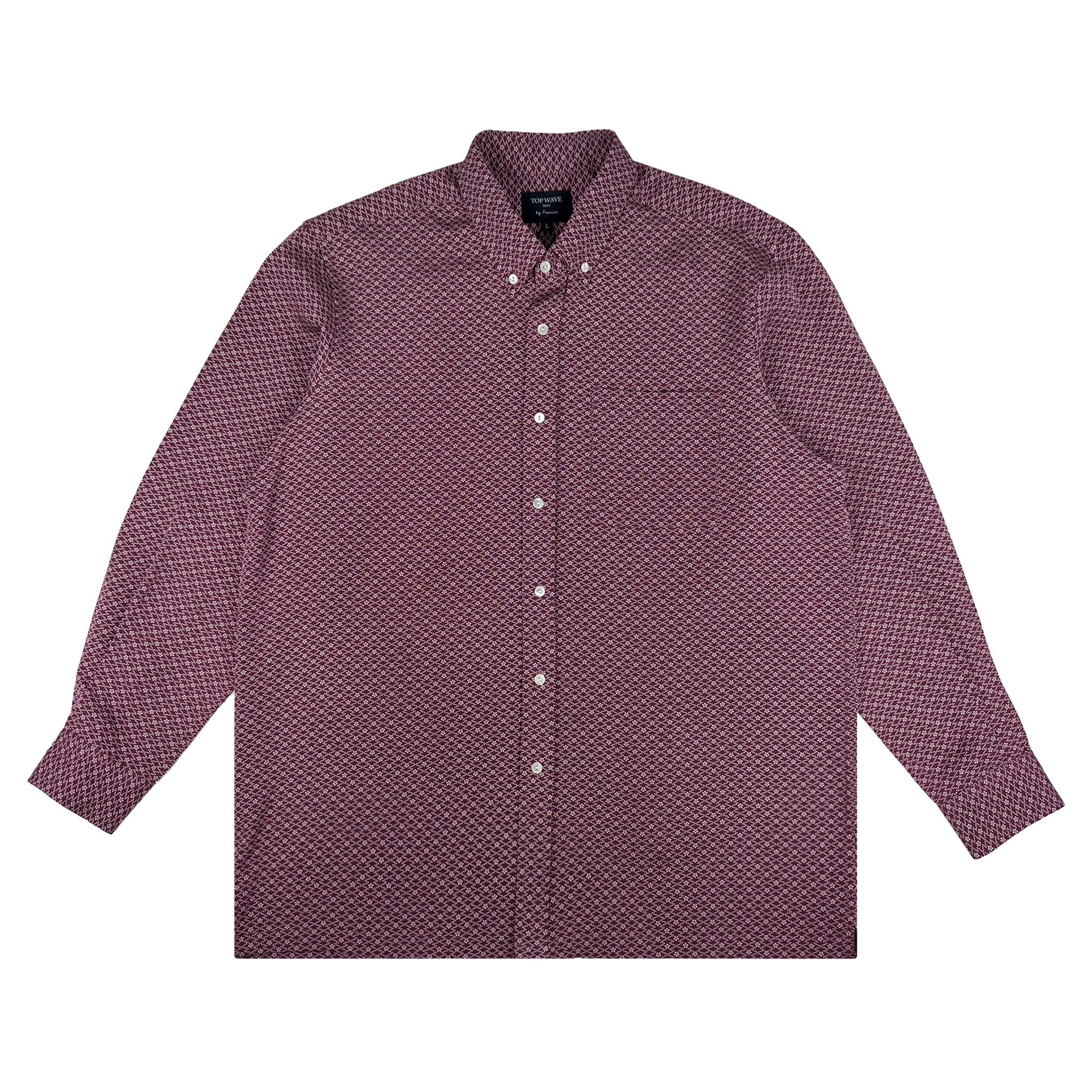 着物長袖シャツ メンズ L LSVN-L10