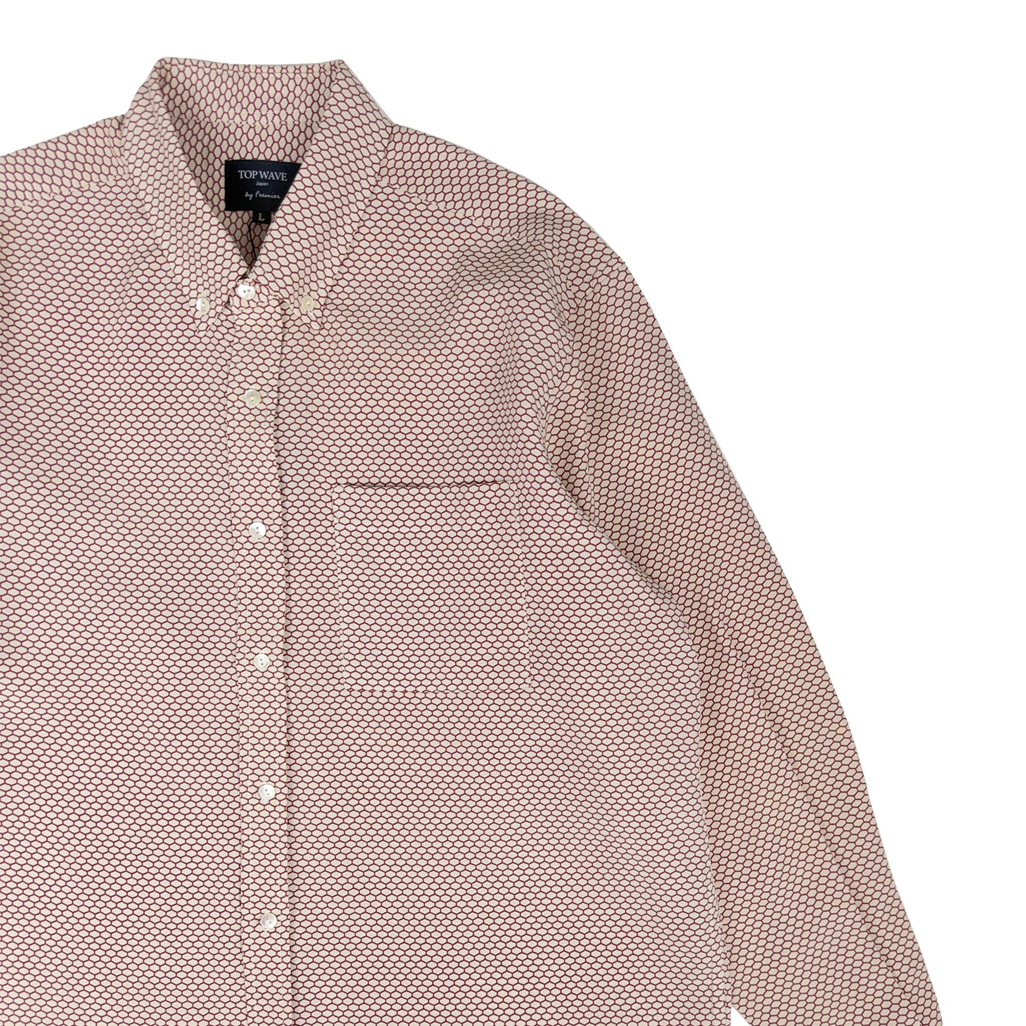 着物長袖シャツ メンズ L LSVN-L100-zoom-4