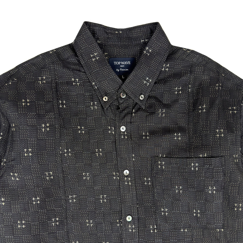 着物長袖シャツ メンズ L LSVN-L104-zoom-