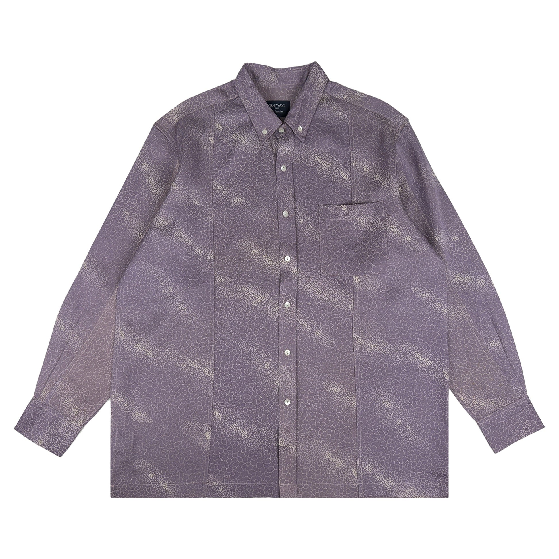 着物長袖シャツ メンズ L LSVN-L105-1