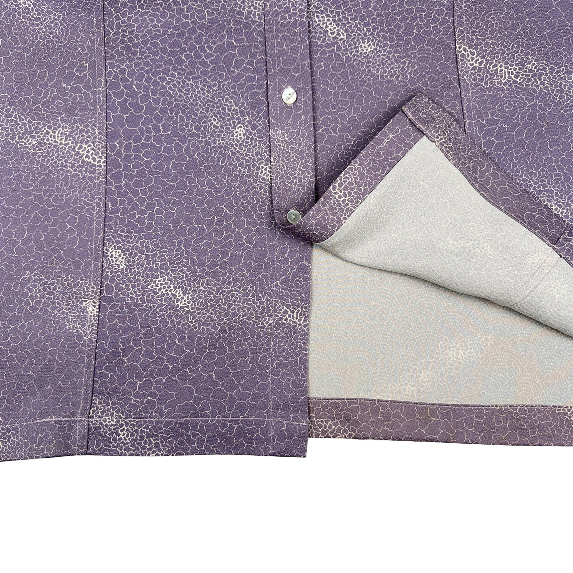 着物長袖シャツ メンズ L LSVN-L105-5