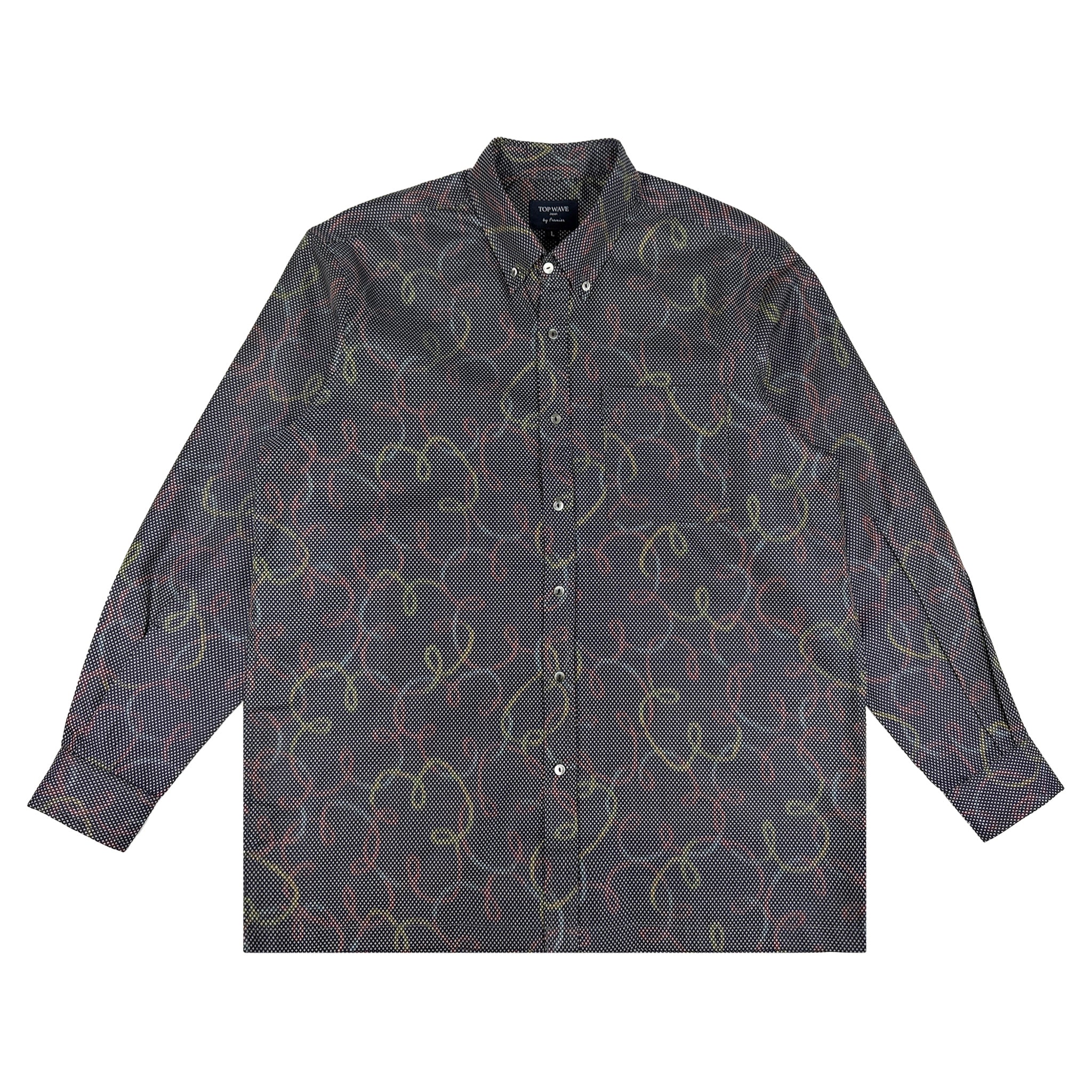 着物長袖シャツ メンズ L LSVN-L12-zoom-1