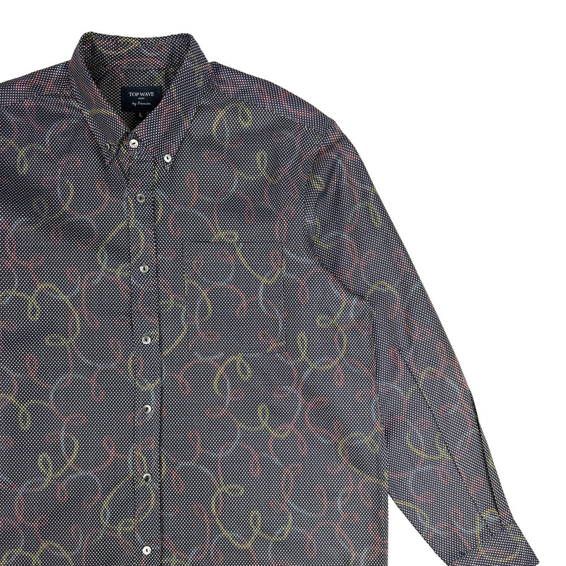 着物長袖シャツ メンズ L LSVN-L12-zoom-