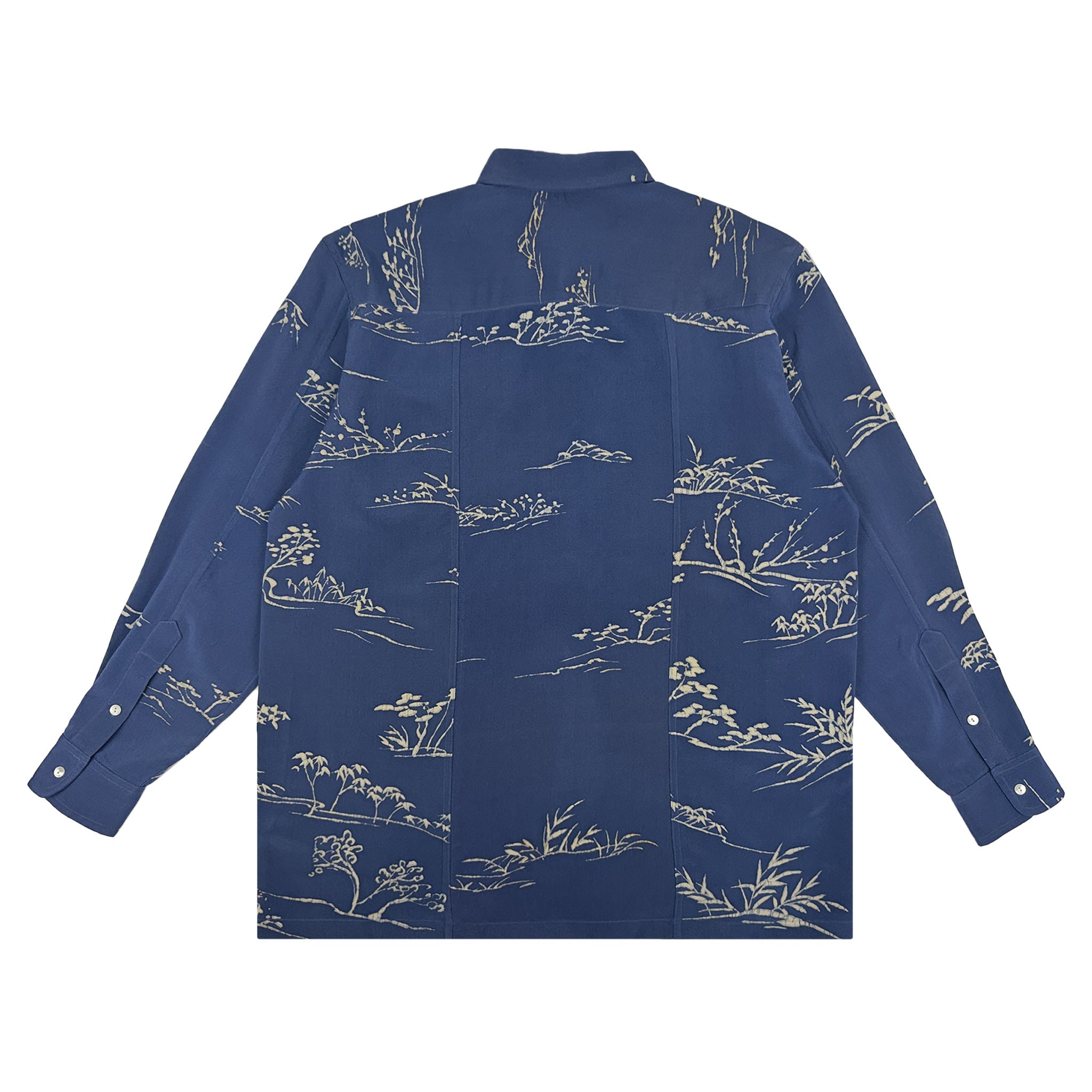 着物長袖シャツ メンズ L LSVN-L13-zoom-2