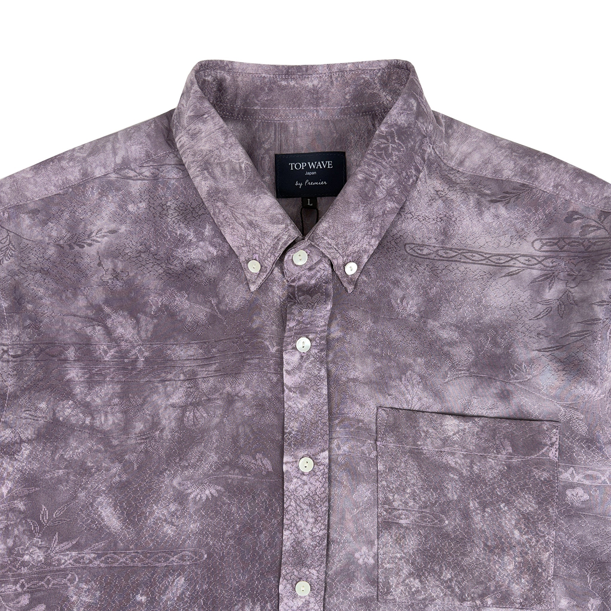 着物長袖シャツ メンズ L LSVN-L14-zoom-3