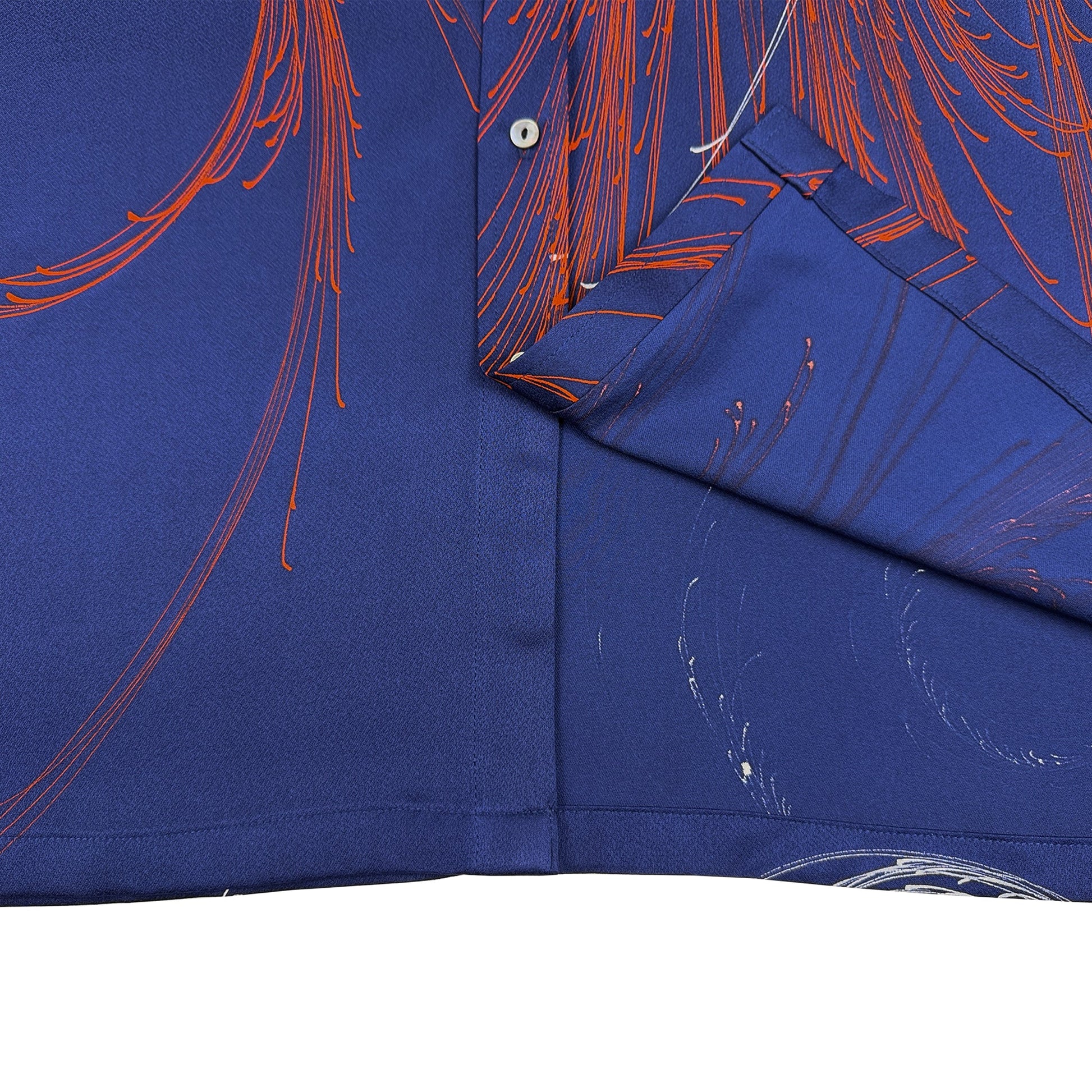 着物長袖シャツ メンズ L LSVN-L15-5