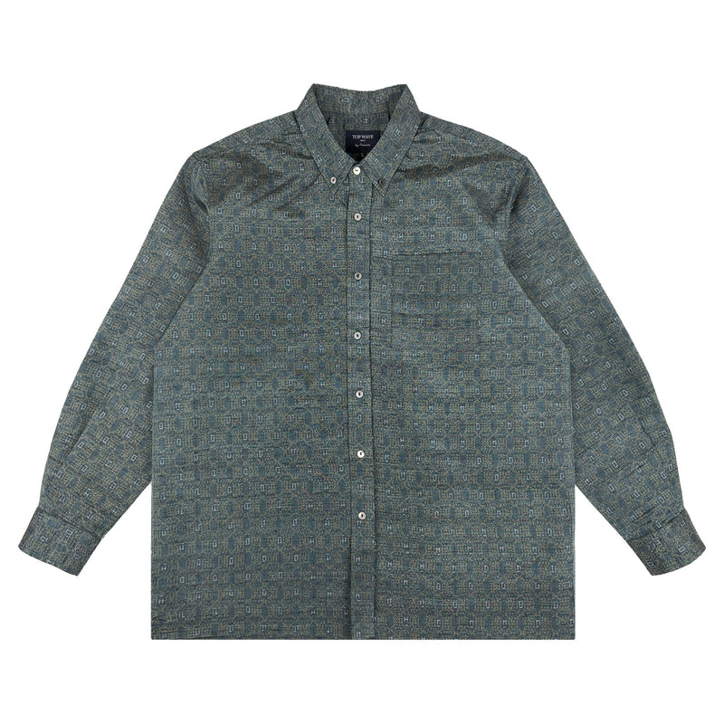 着物長袖シャツ メンズ L LSVN-L16-zoom-