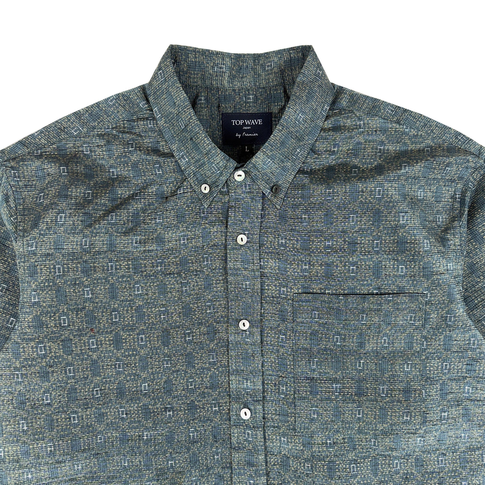 着物長袖シャツ メンズ L LSVN-L16-zoom-3