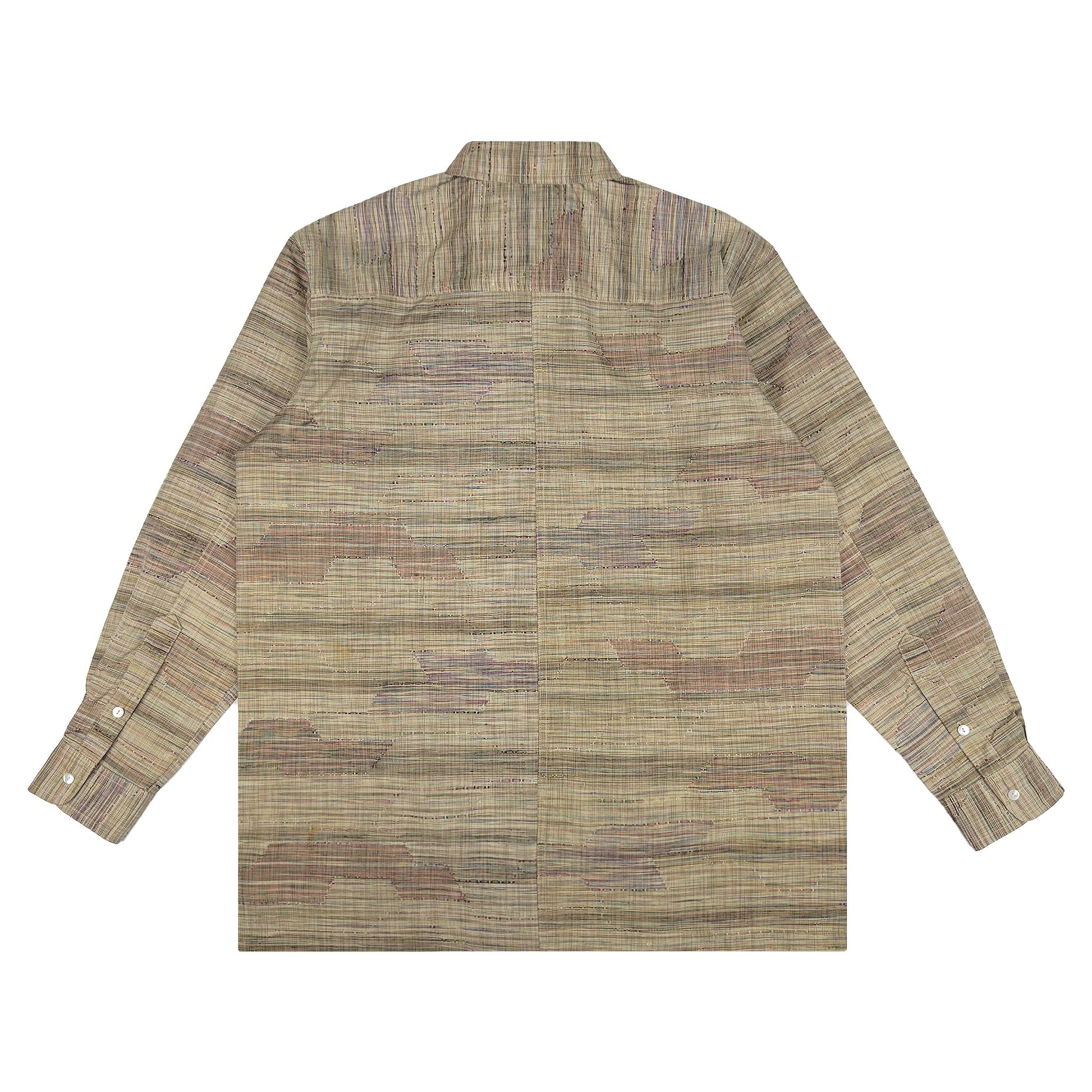 着物長袖シャツ メンズ L LSVN-L17-2