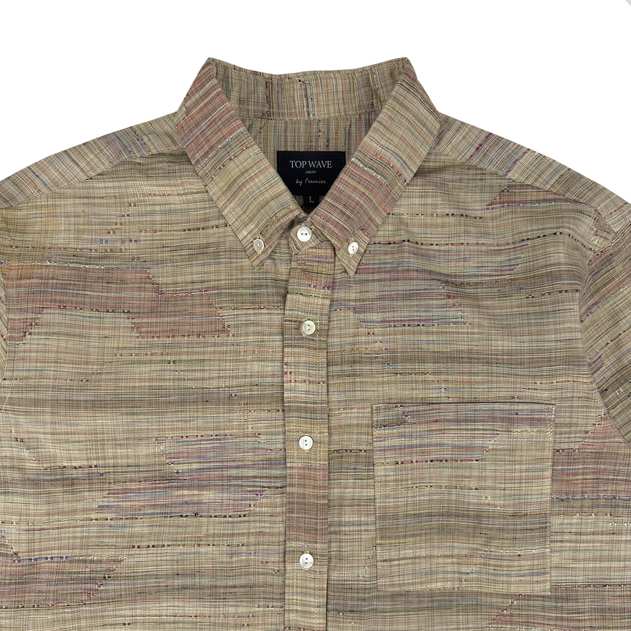 着物長袖シャツ メンズ L LSVN-L17-zoom-3