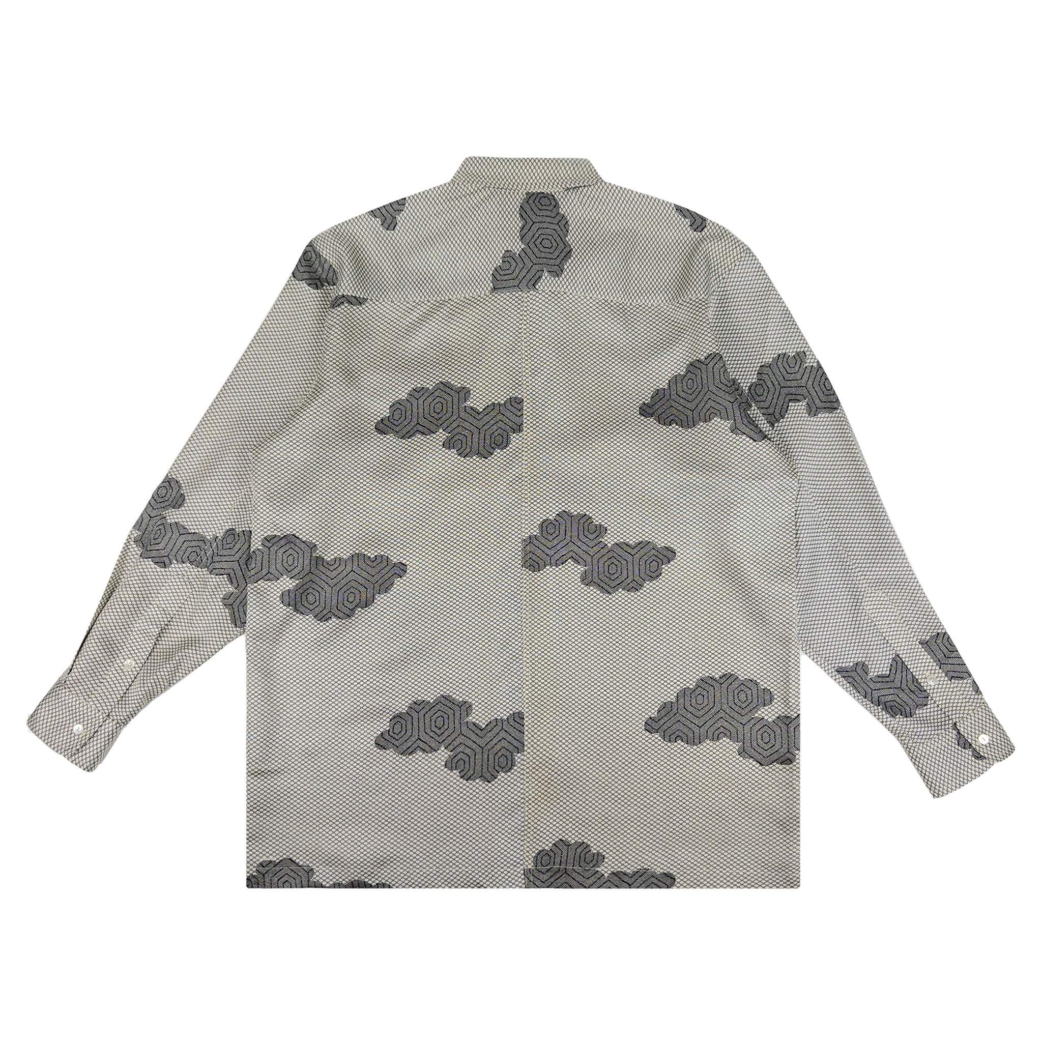 着物長袖シャツ メンズ L LSVN-L18-zoom-2