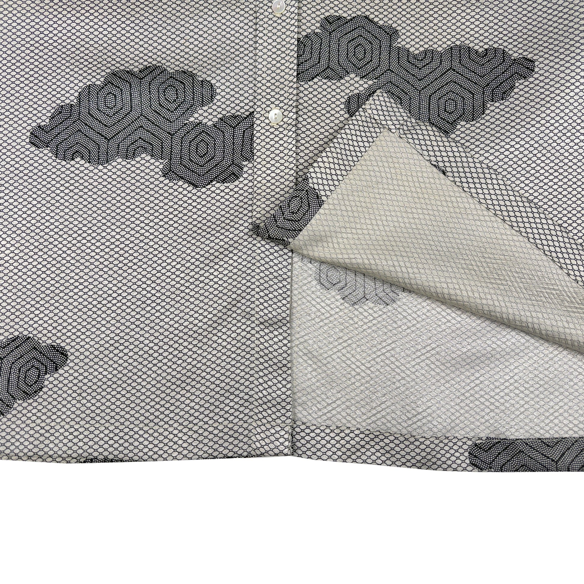 着物長袖シャツ メンズ L LSVN-L18-5