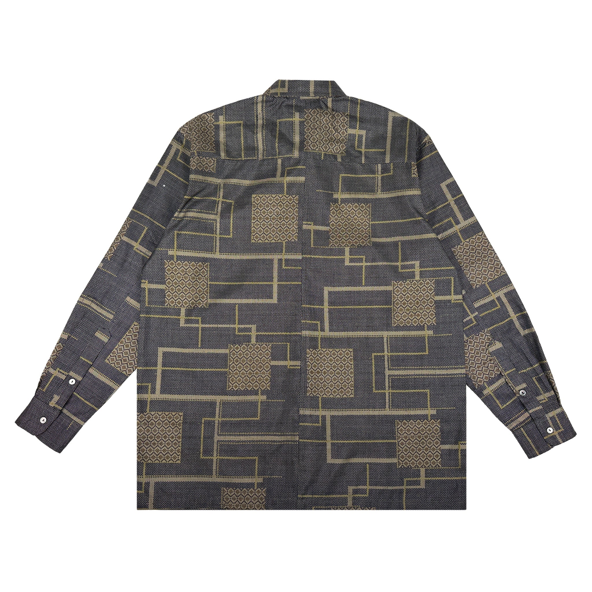 着物長袖シャツ メンズ L LSVN-L19-zoom-2