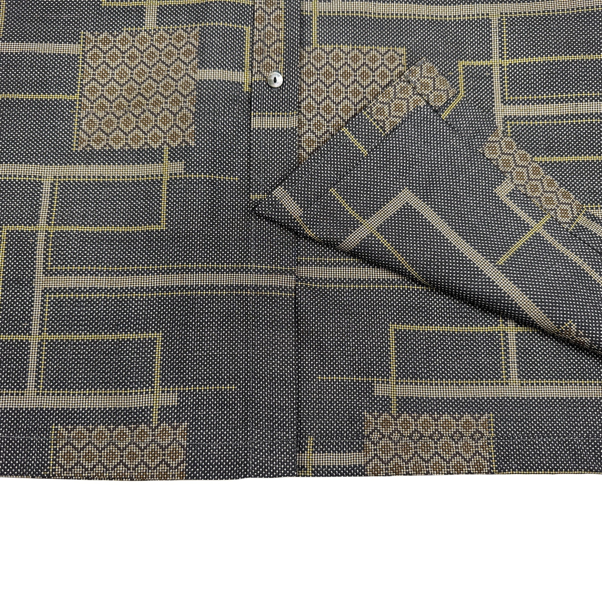 着物長袖シャツ メンズ L LSVN-L19-5