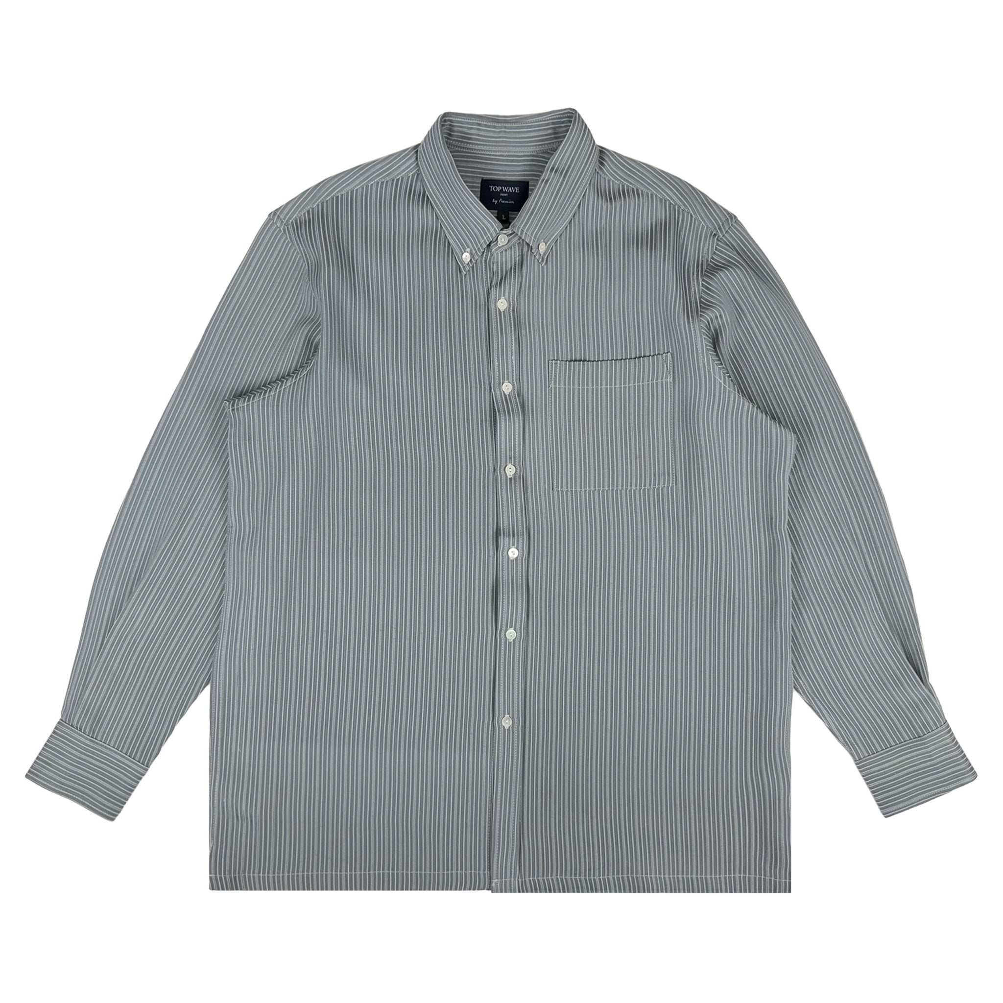 着物長袖シャツ メンズ L LSVN-L26-zoom-1