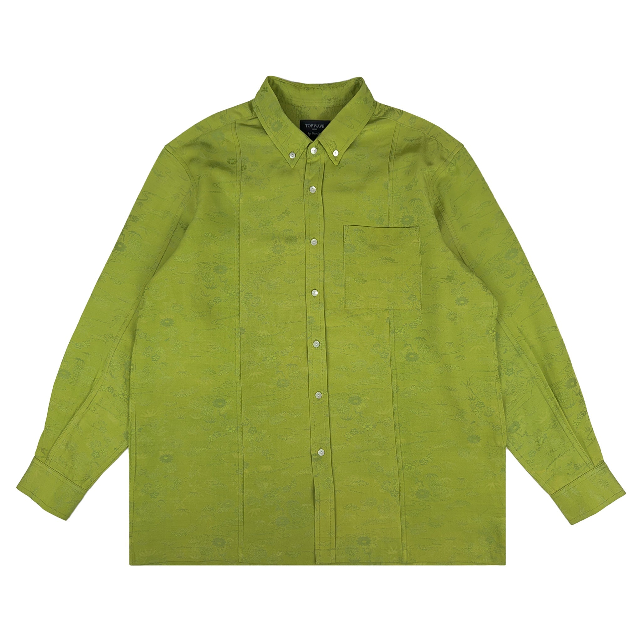 着物長袖シャツ メンズ L LSVN-L27