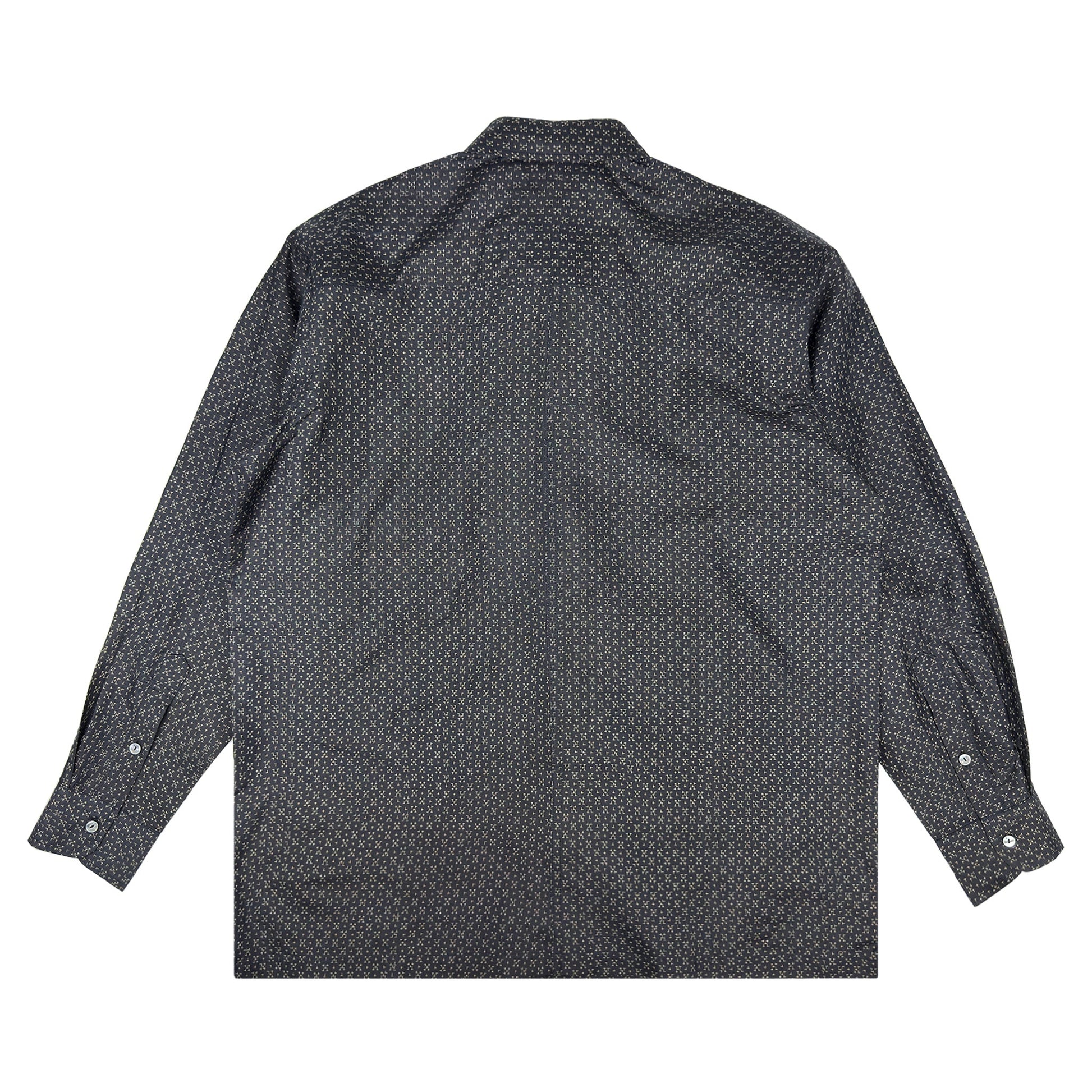 着物長袖シャツ メンズ L LSVN-L30-2