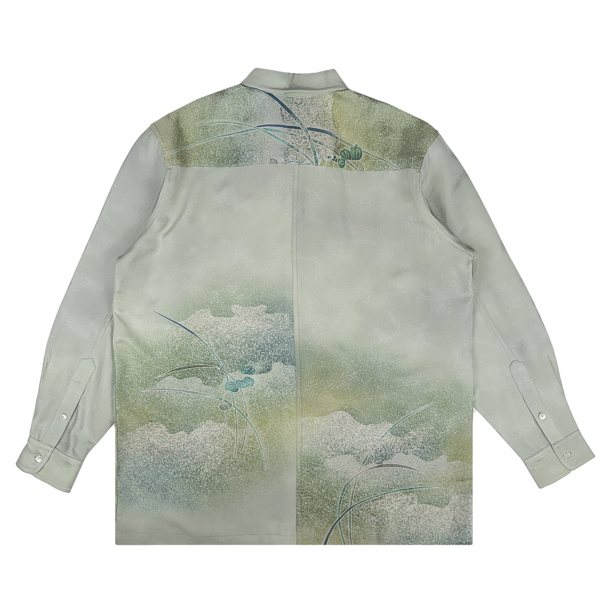 着物長袖シャツ メンズ L LSVN-L32-2