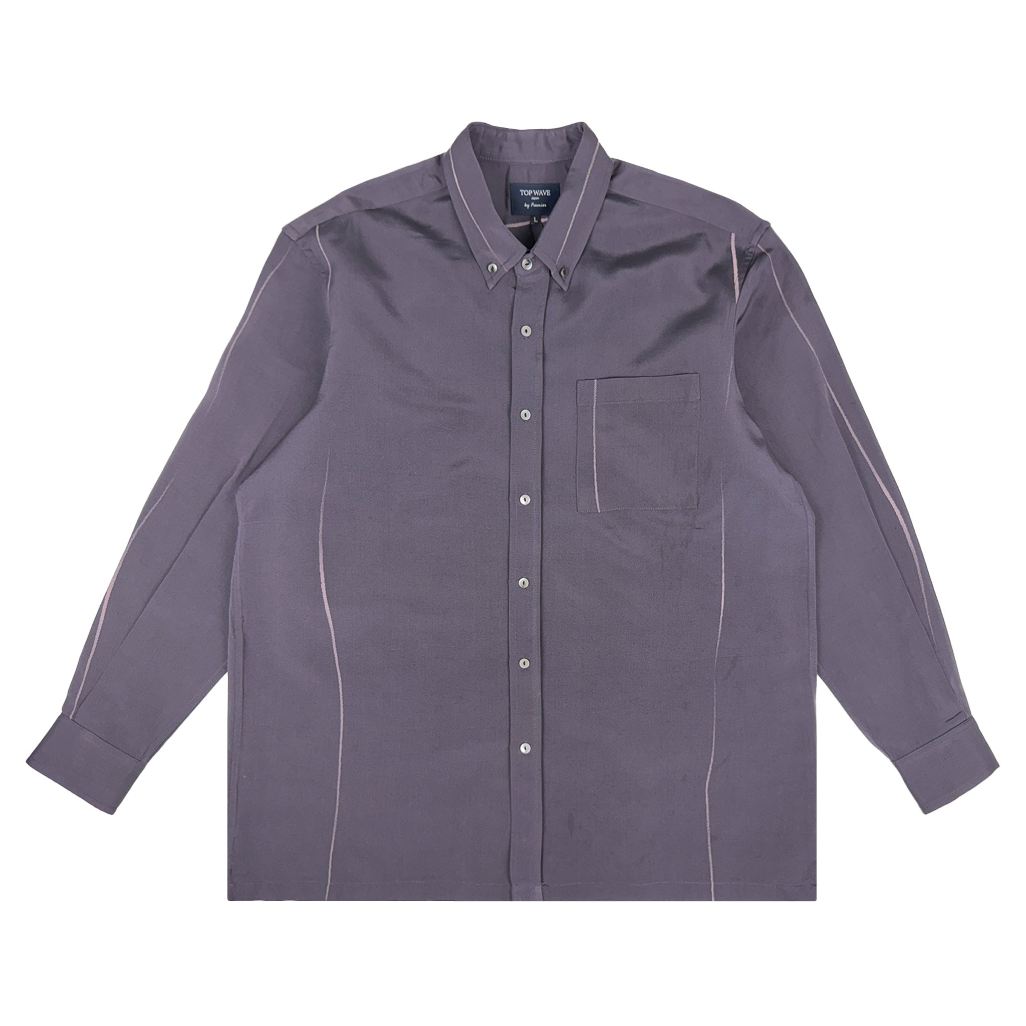 着物長袖シャツ メンズ L LSVN-L33-zoom-1