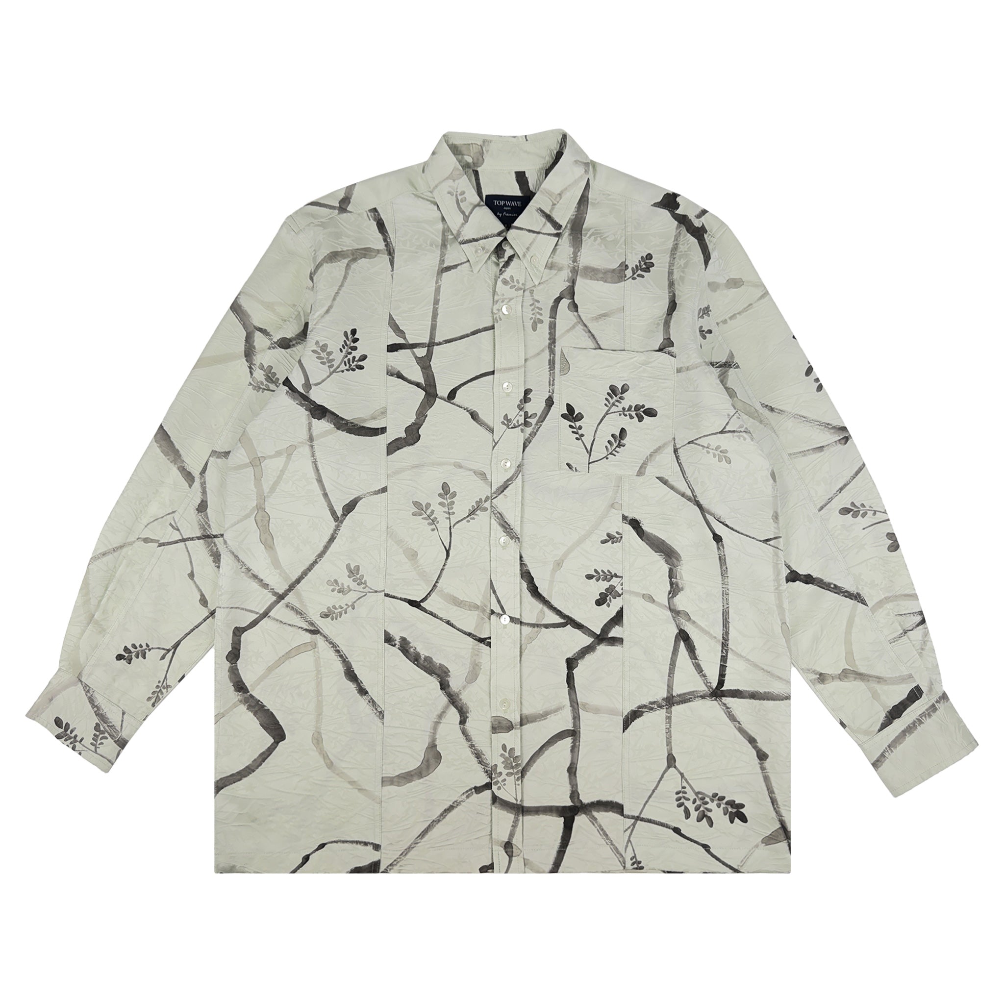 着物長袖シャツ メンズ L LSVN-L35-zoom-1