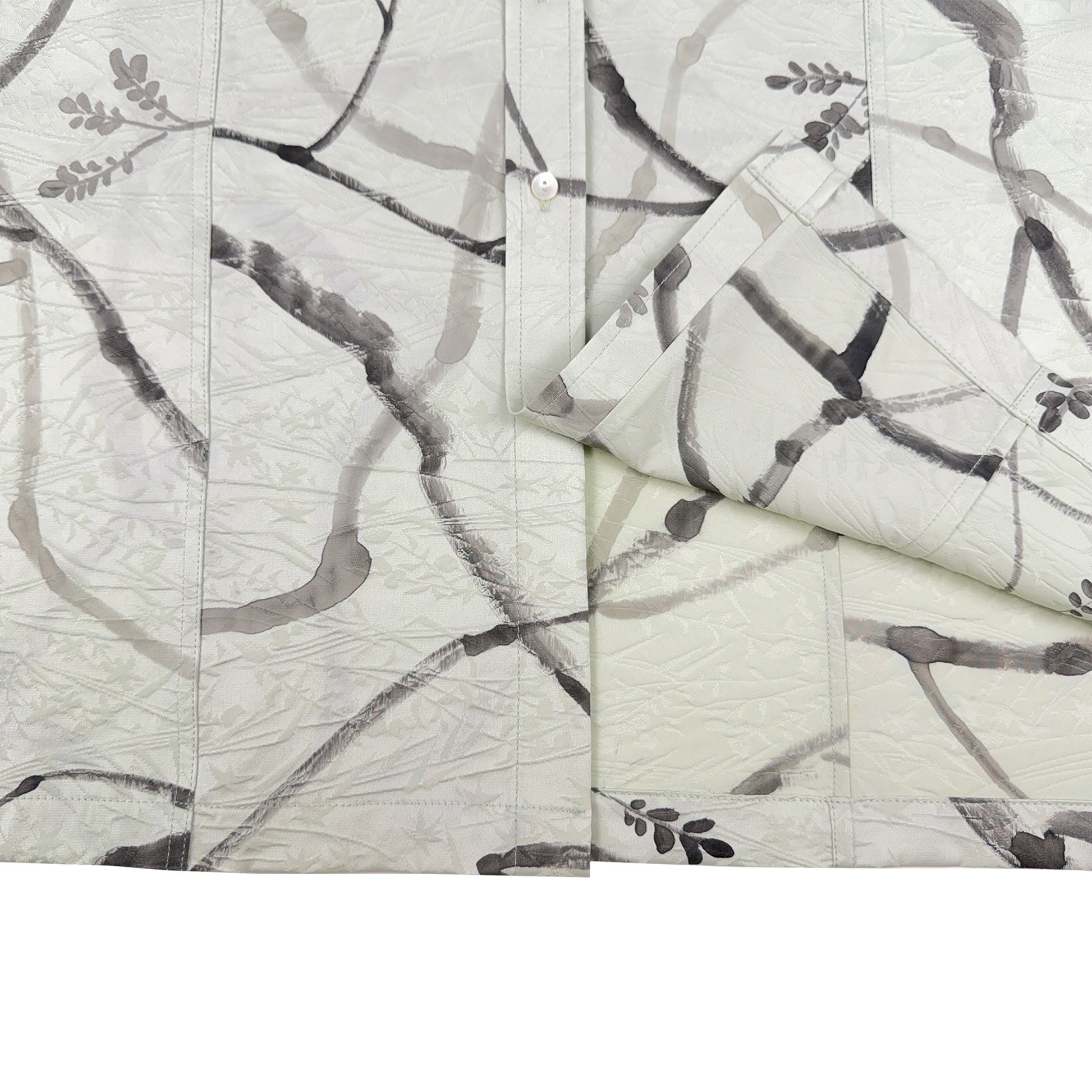 着物長袖シャツ メンズ L LSVN-L35-5