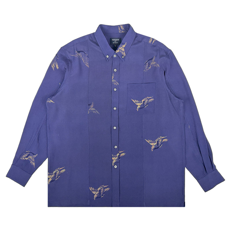 着物長袖シャツ メンズ L LSVN-L36-zoom-