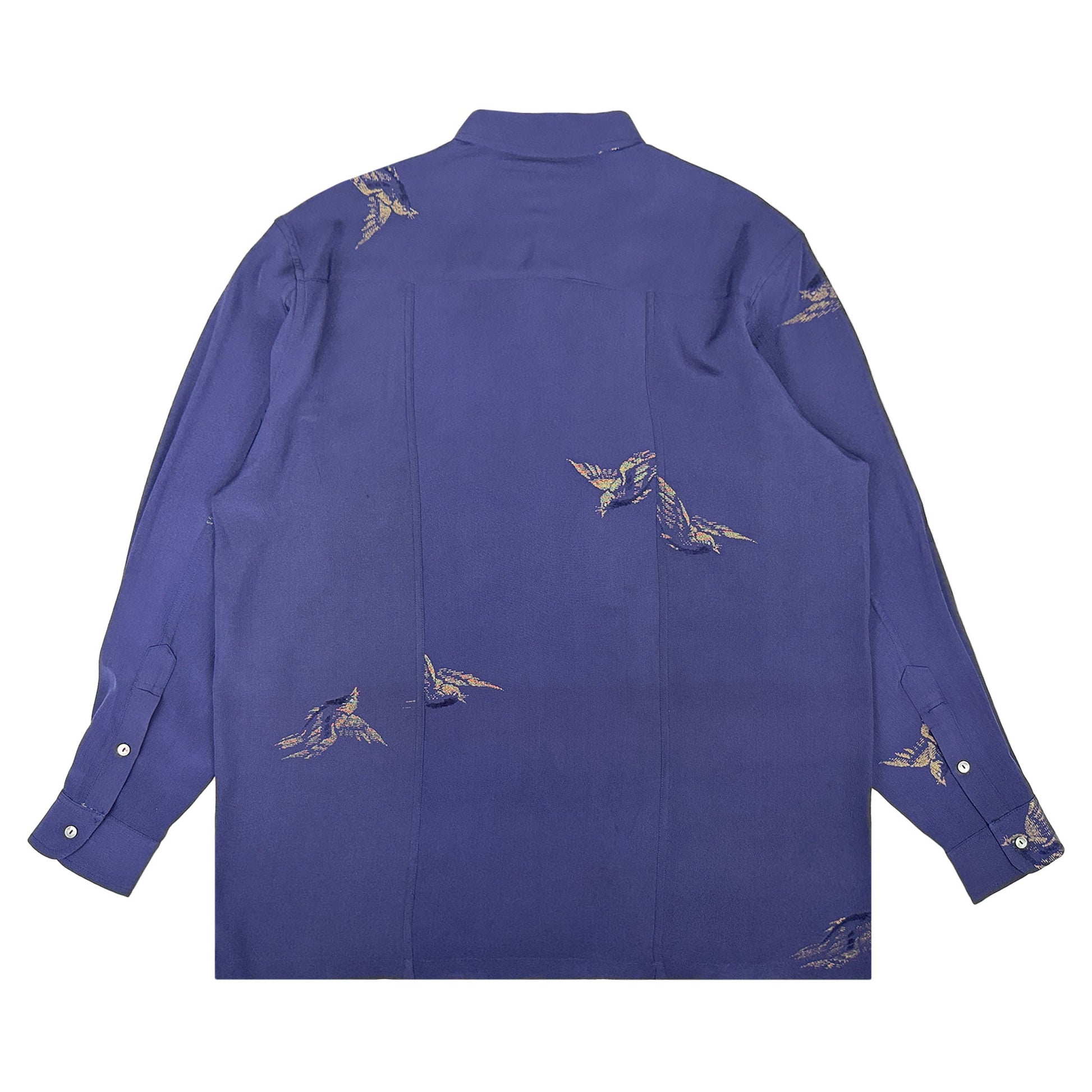 着物長袖シャツ メンズ L LSVN-L36-2