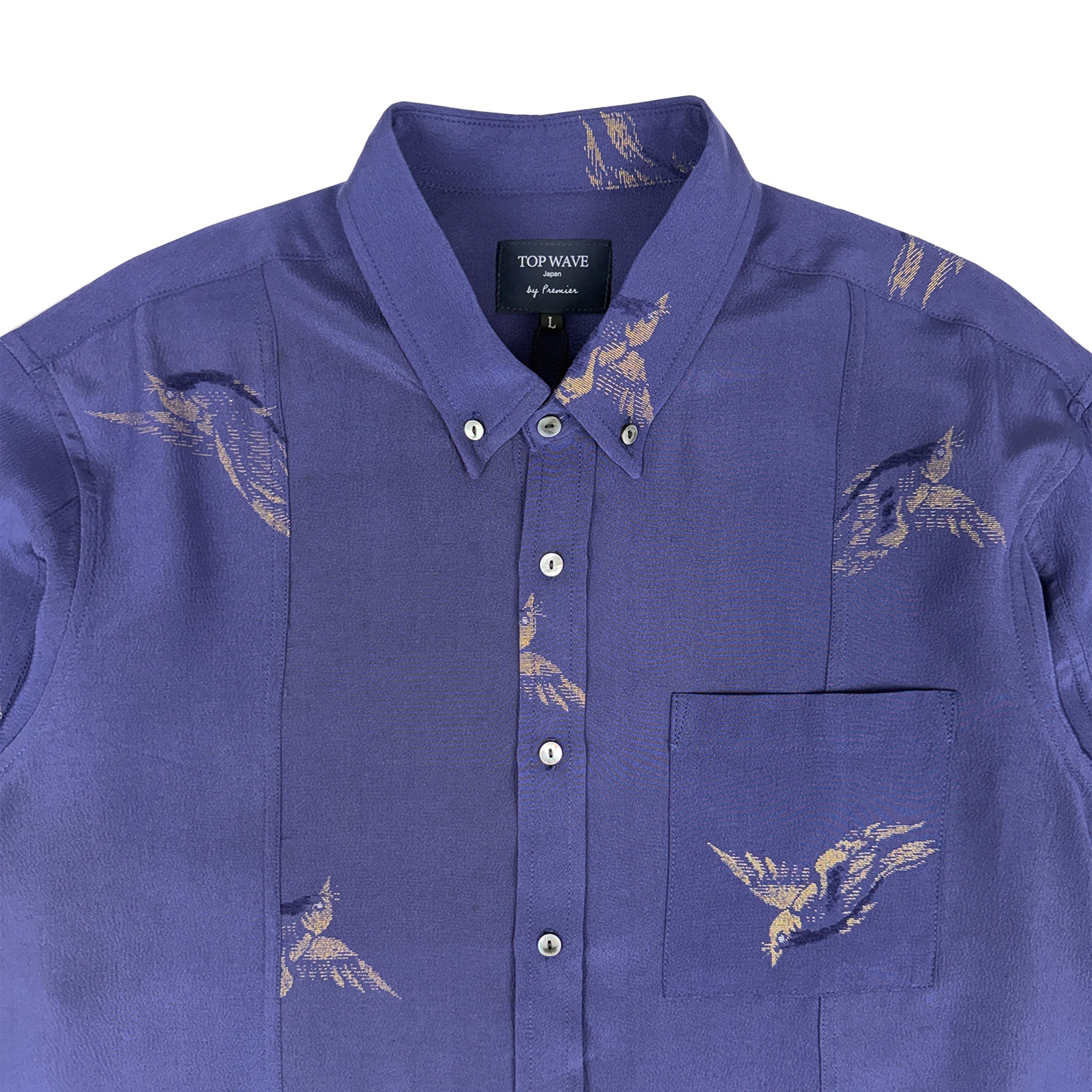 着物長袖シャツ メンズ L LSVN-L36-zoom-3