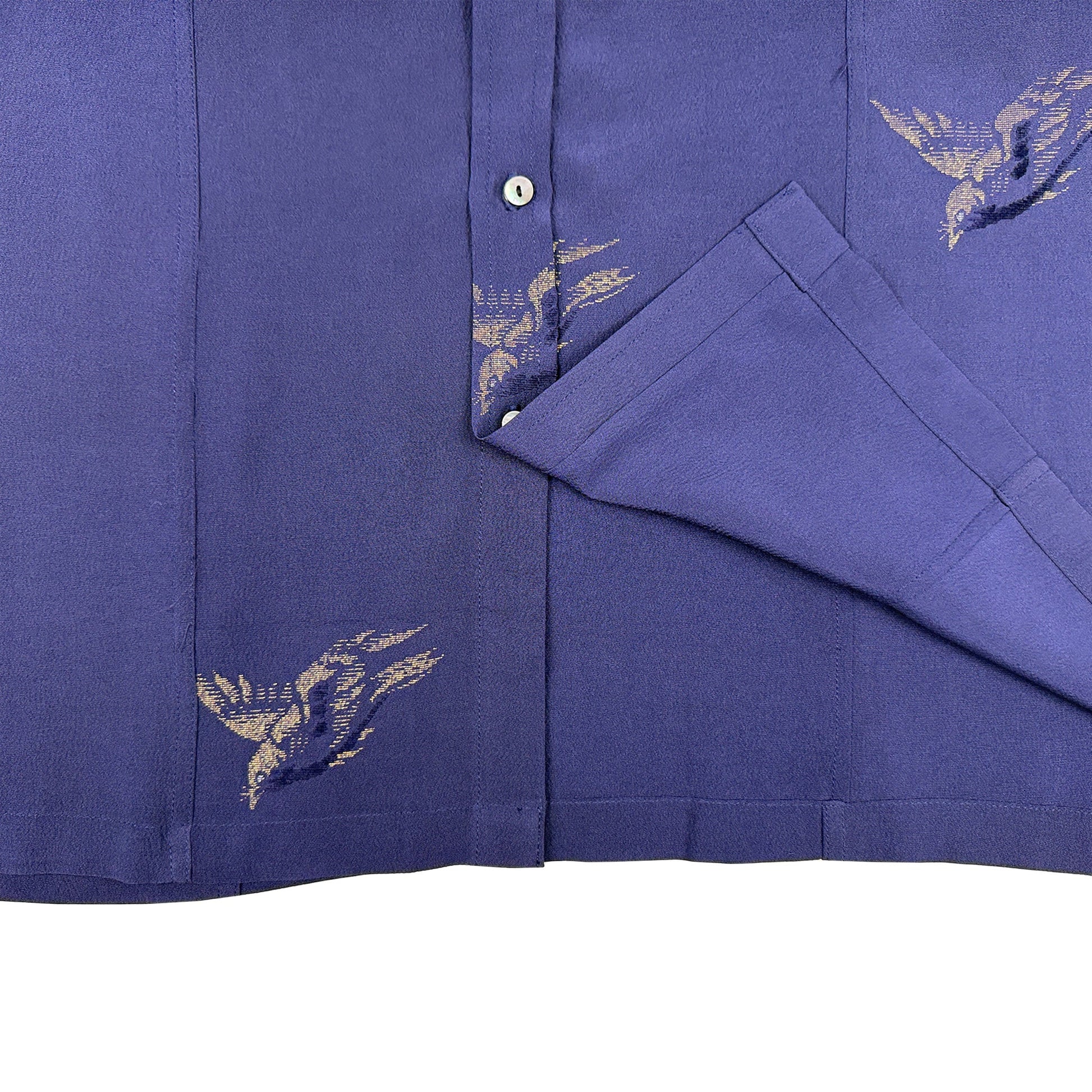 着物長袖シャツ メンズ L LSVN-L36-5