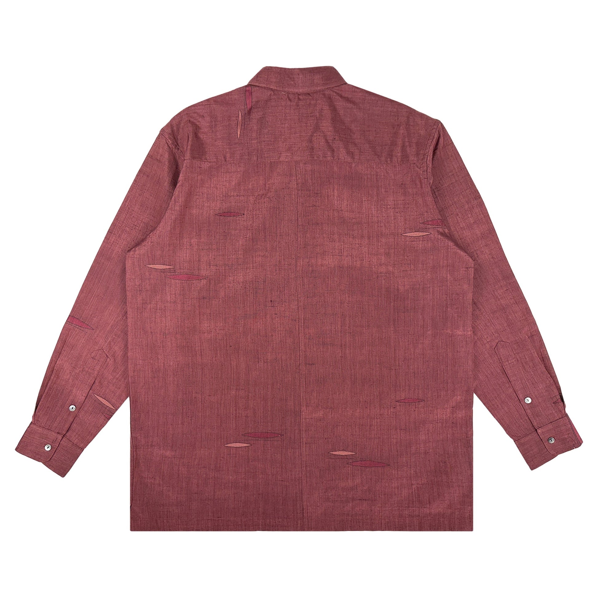 着物長袖シャツ メンズ L LSVN-L37-2