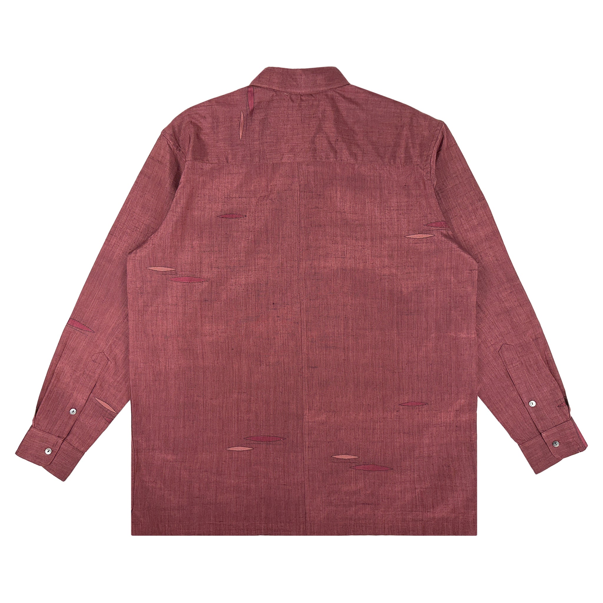 着物長袖シャツ メンズ L LSVN-L37-zoom-2