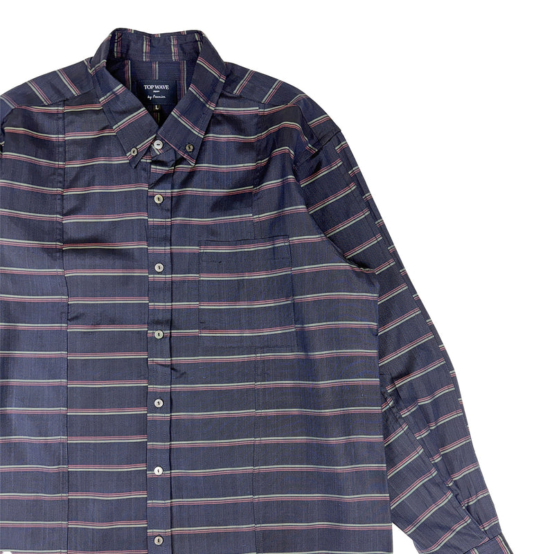 着物長袖シャツ メンズ L LSVN-L42-zoom-