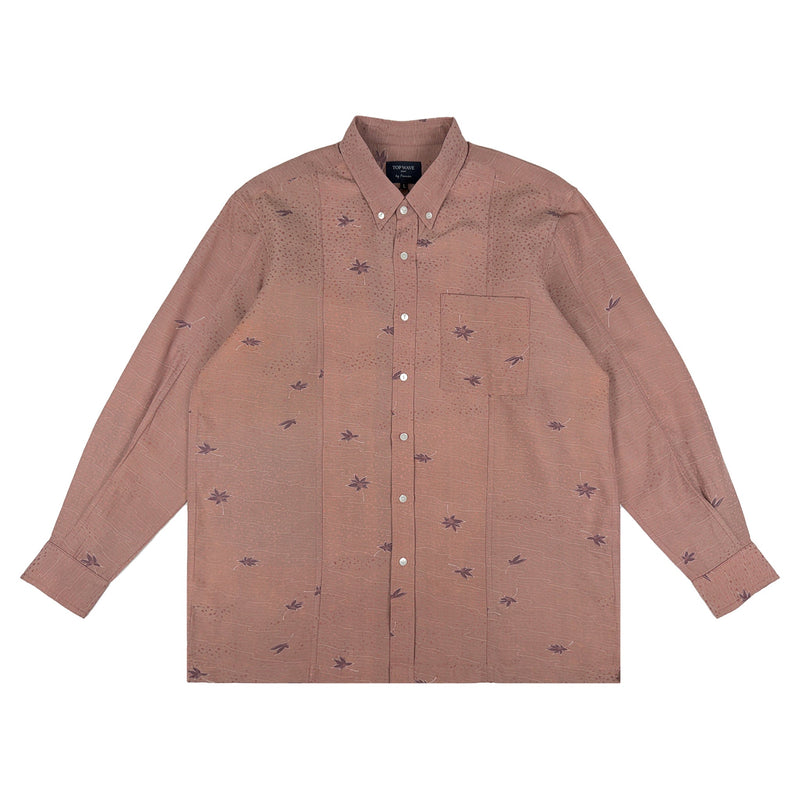 着物長袖シャツ メンズ L LSVN-L44-zoom-