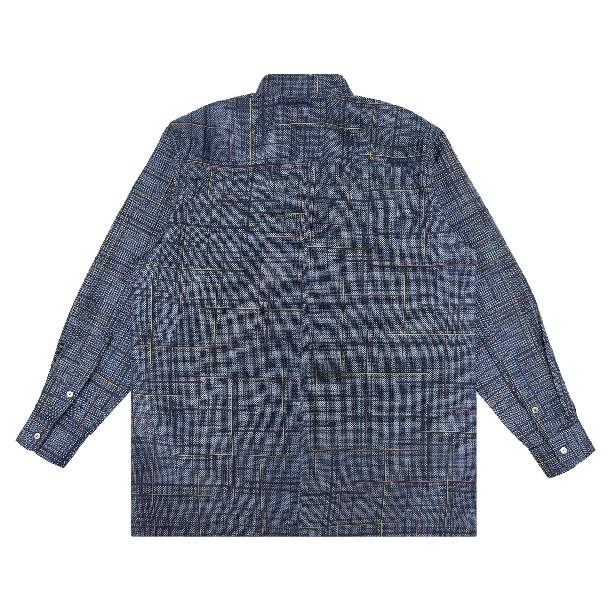 着物長袖シャツ メンズ L LSVN-L46-2