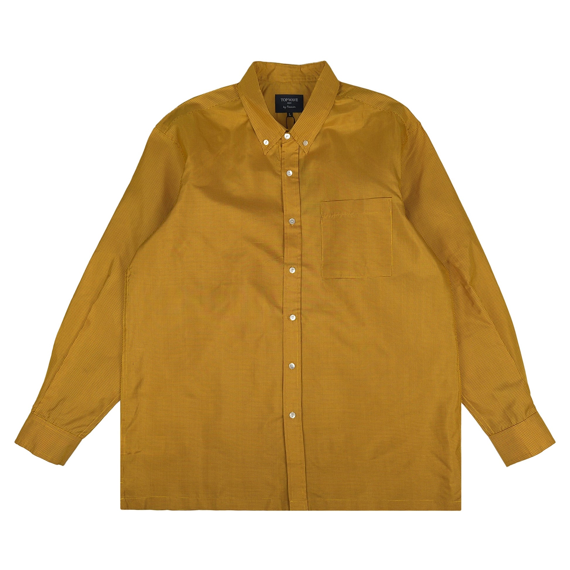 着物長袖シャツ メンズ L LSVN-L47-1