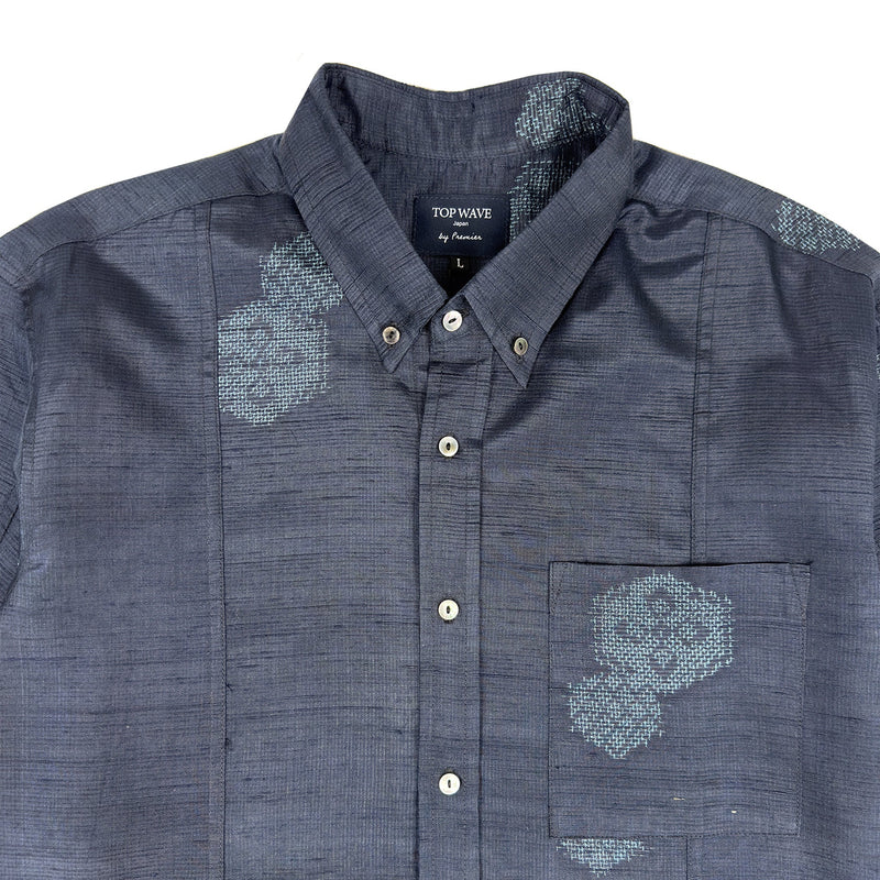 着物長袖シャツ メンズ L LSVN-L50-zoom-