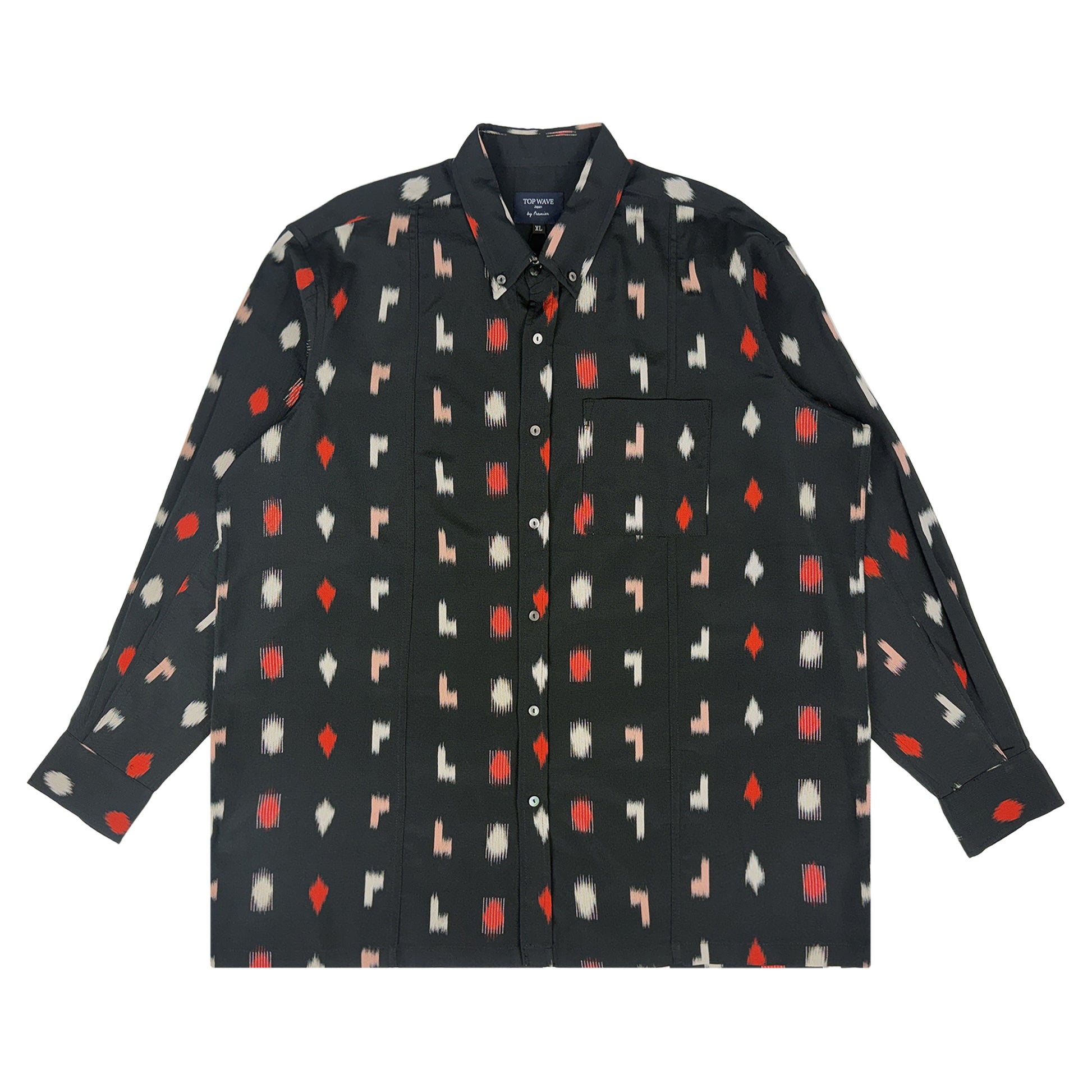 Camisa de manga larga Kimono, talla XL [LSVN-XL51]-1