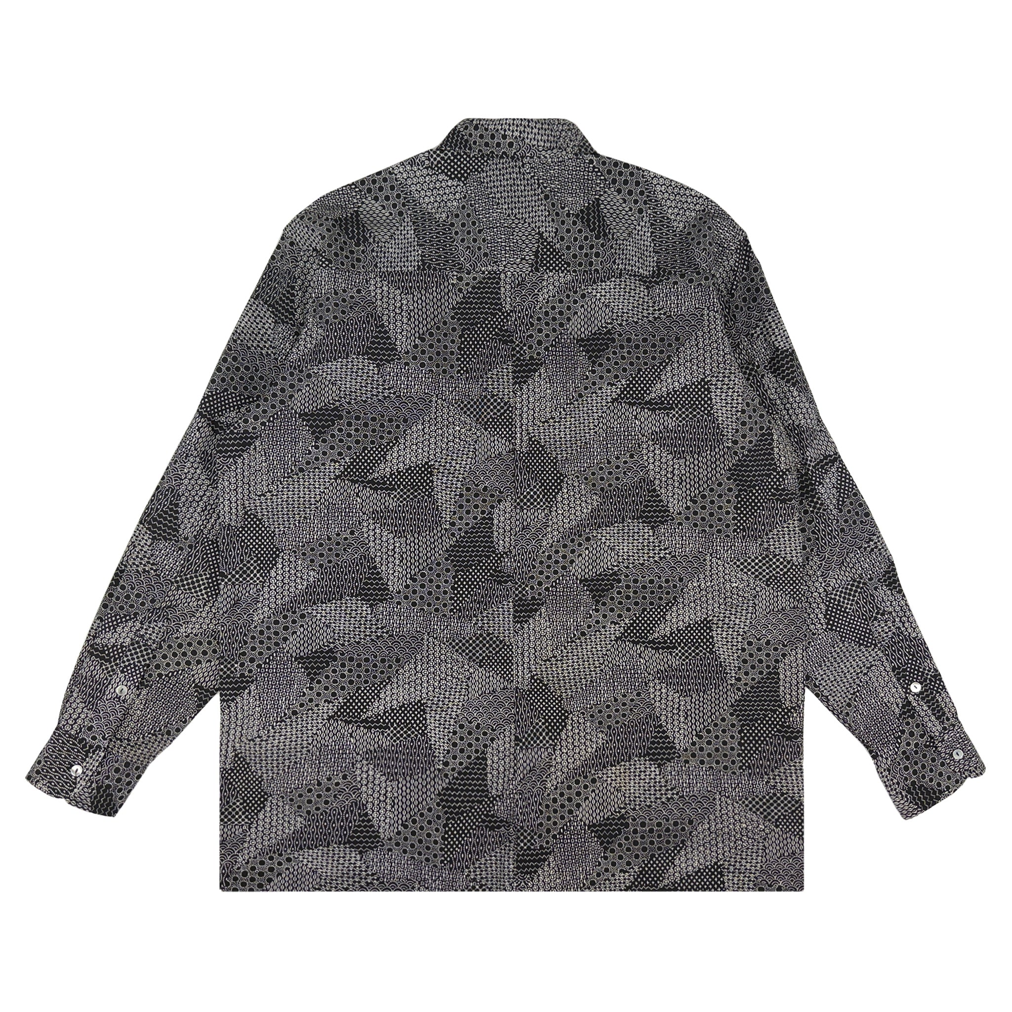 着物長袖シャツ メンズ L LSVN-L52-zoom-2